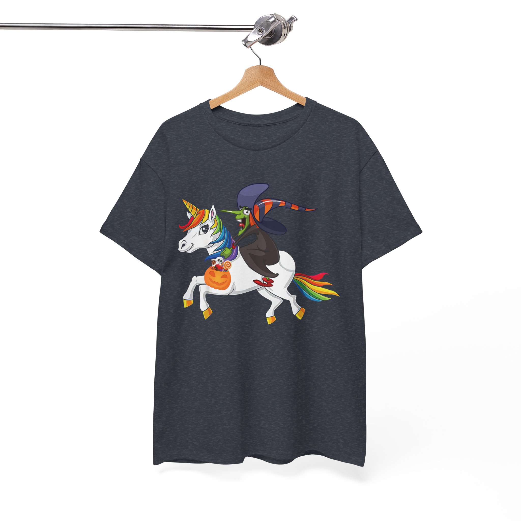 Halloween Unicorn T-Shirt - Rainbow Unicorn Trick-or-Treat Tee for Kids & Adults - Image 8