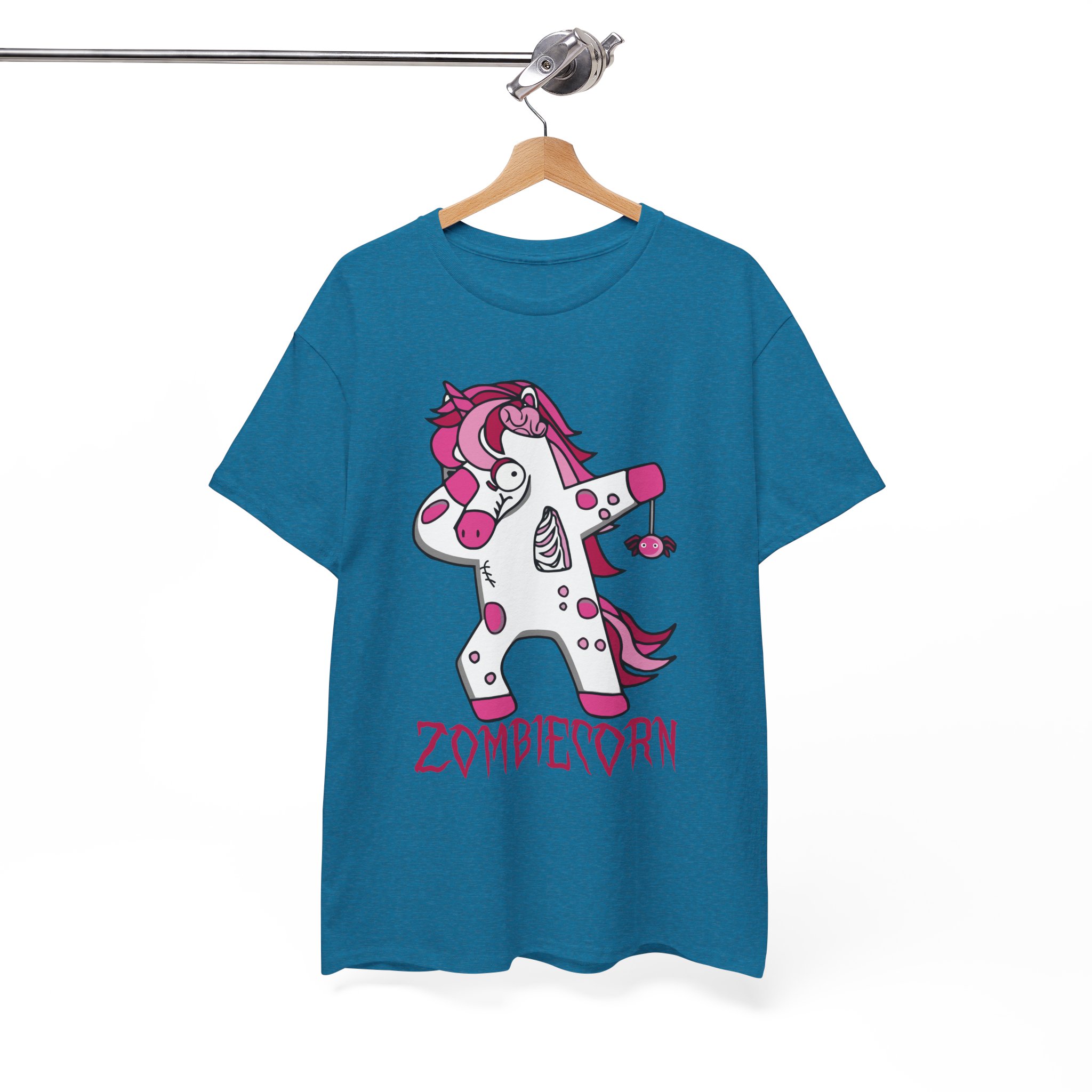 Zombiecorn Dabbing Unicorn Tee - Cute Pink Zombie Unicorn Shirt for Halloween - Image 8