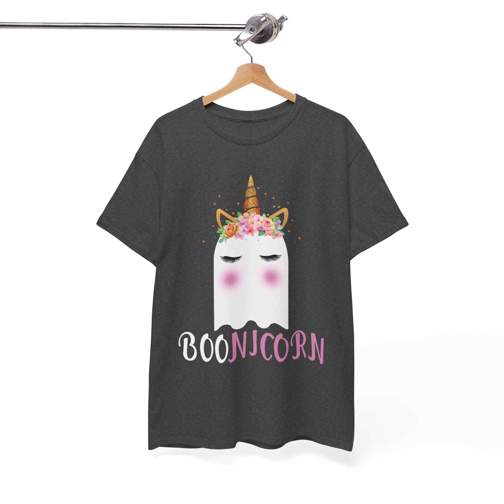 Boonicorn T-Shirt - Cute Ghost Unicorn Halloween Tee - Image 5