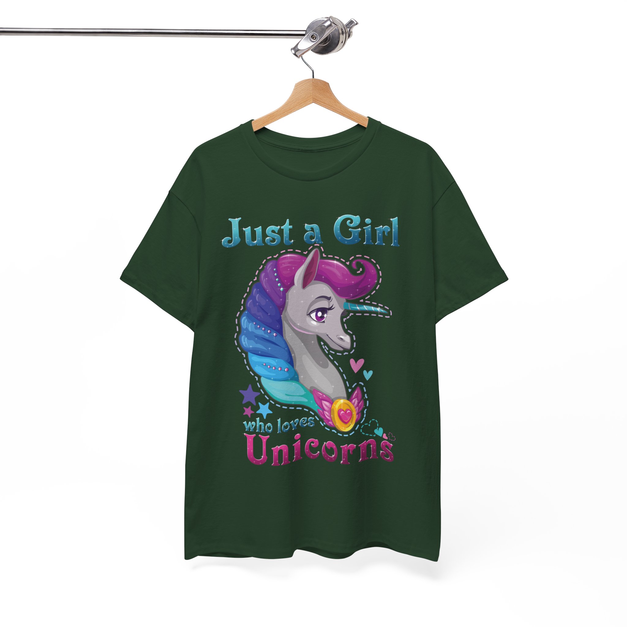 Just a Girl Who Loves Unicorns T-Shirt - Image 9