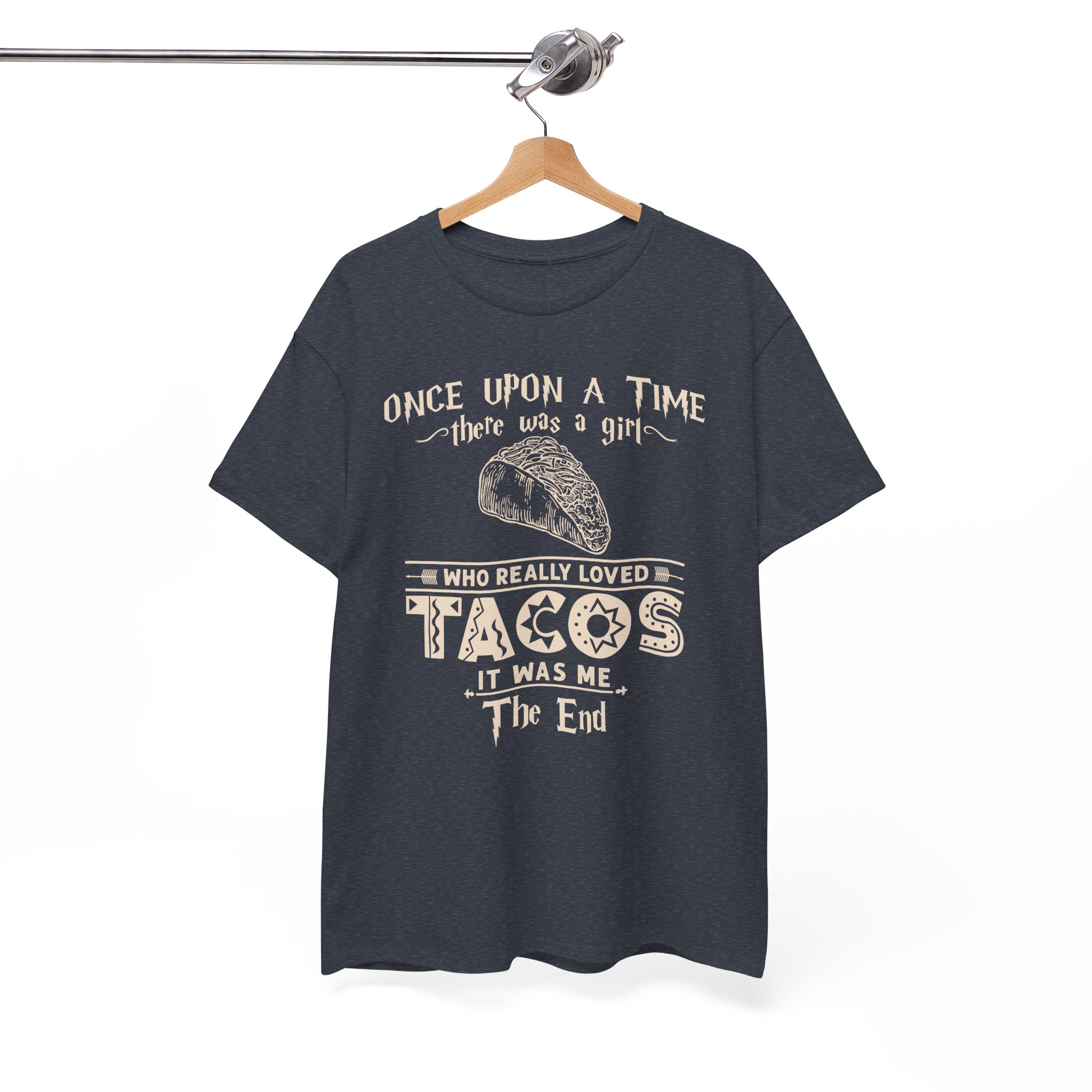 Once Upon a Time There Was a Girl Who Really Loved Tacos Vintage Taco Tee - Image 11