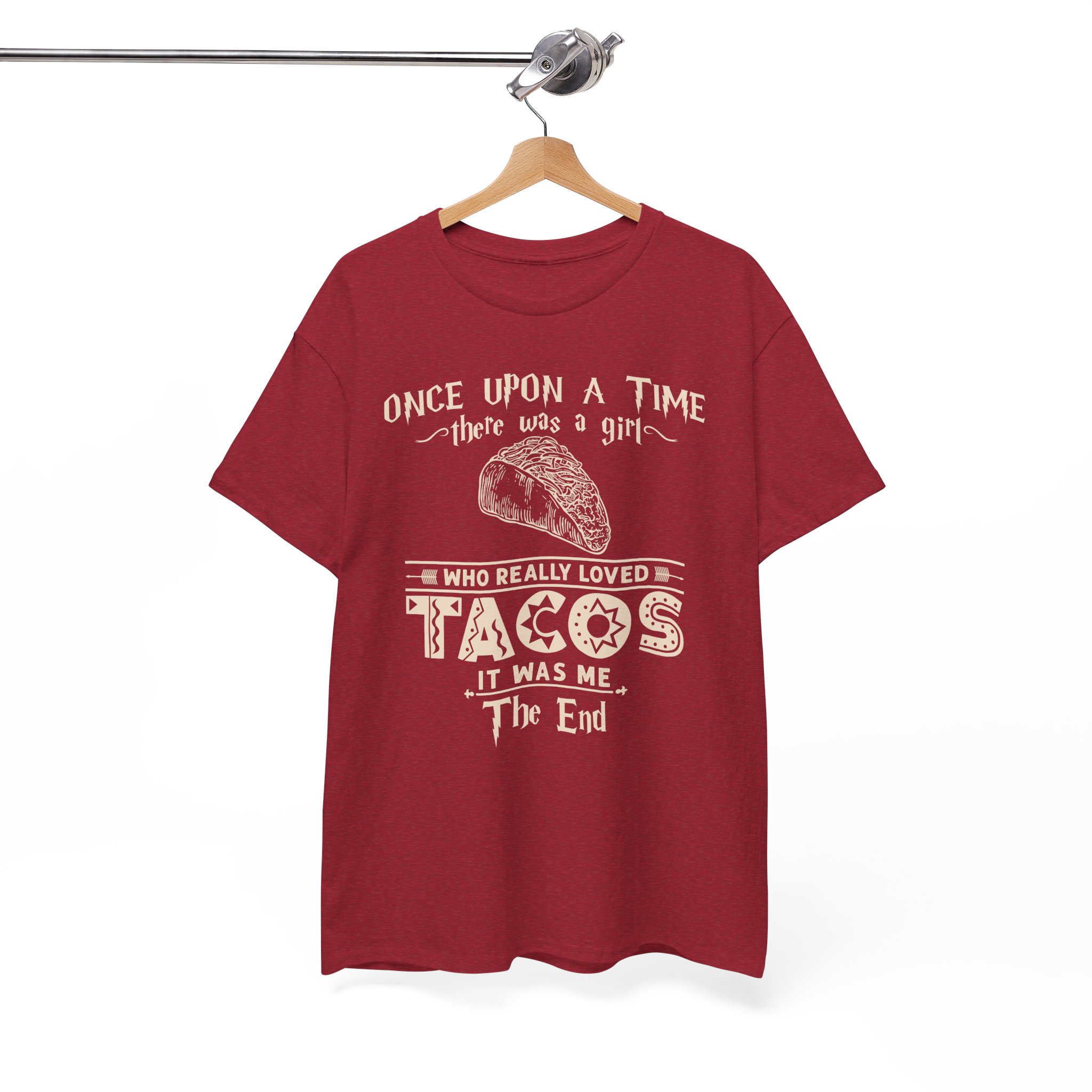 Once Upon a Time There Was a Girl Who Really Loved Tacos Vintage Taco Tee - Image 12