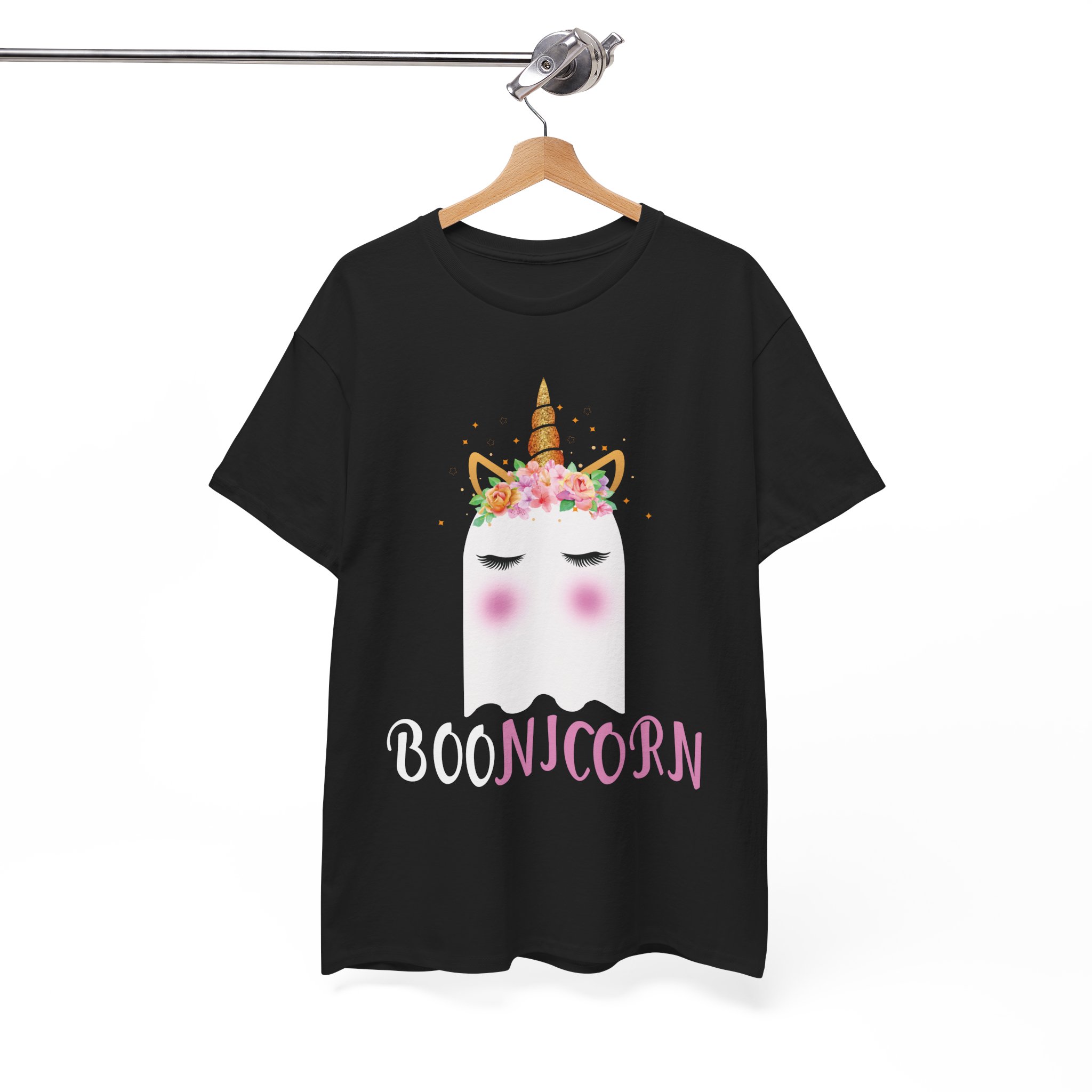 Boonicorn T-Shirt - Cute Ghost Unicorn Halloween Tee - Image 3