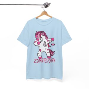 Zombiecorn Dabbing Unicorn Tee - Cute Pink Zombie Unicorn Shirt for Halloween