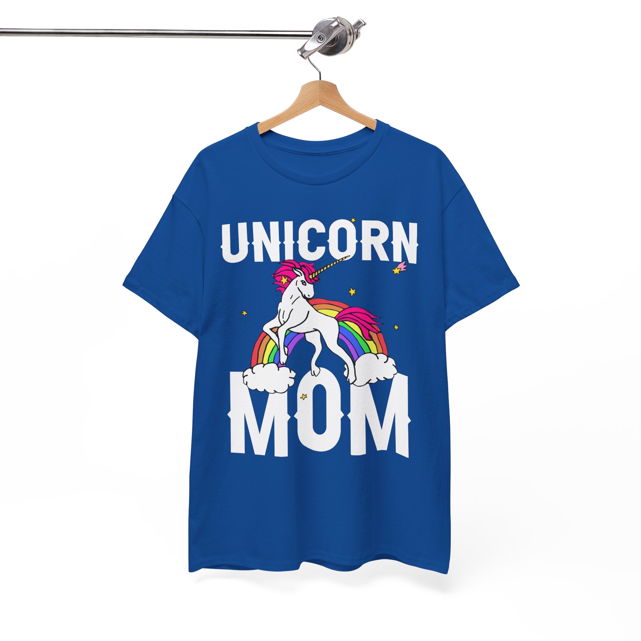 Unicorn Mom T-Shirt - Cute Rainbow Unicorn Graphic Tee for Mothers - Image 8