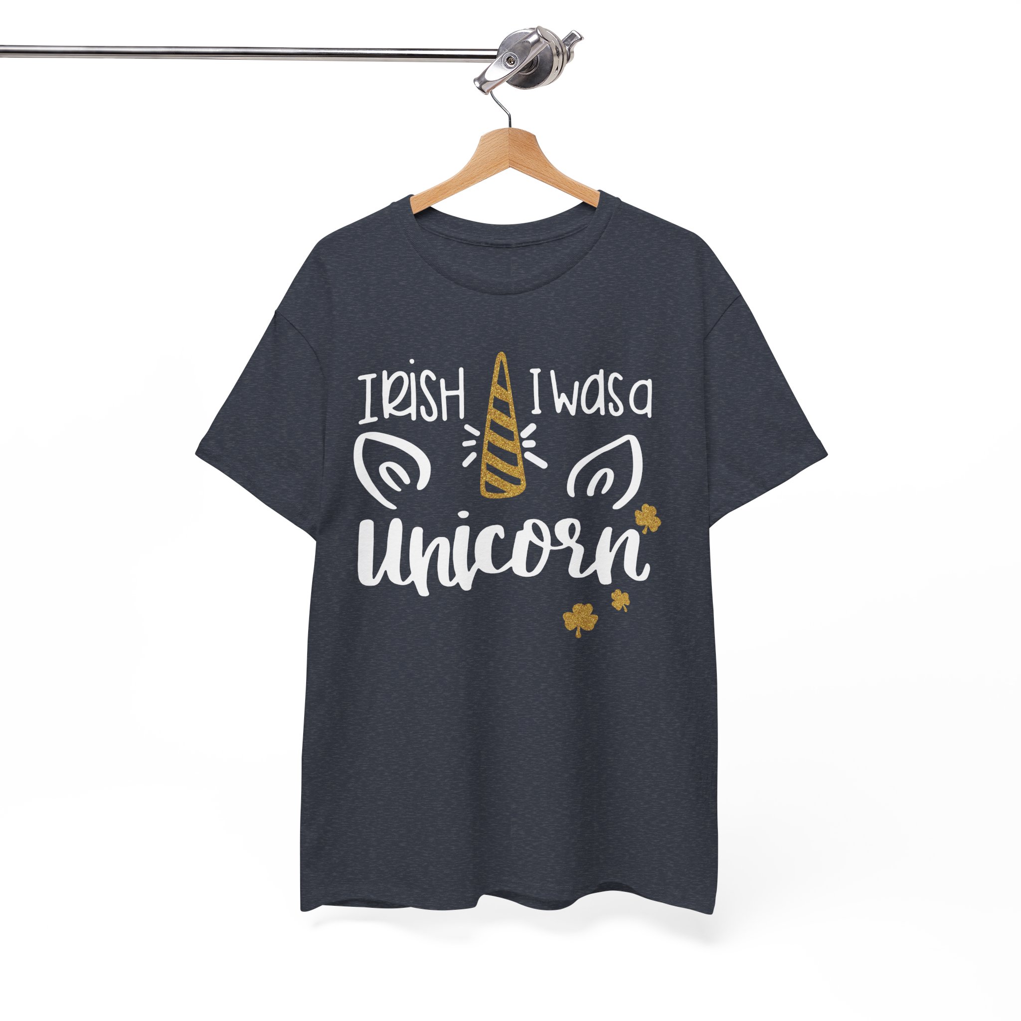 Unicorn St. Patrick's T-Shirt - "Irish I Was a Unicorn" Cute St. Paddy's Tee - Image 10