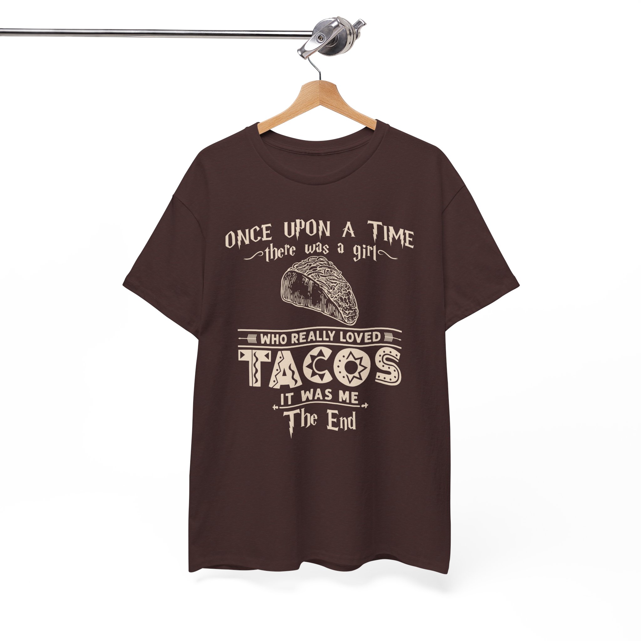 Once Upon a Time There Was a Girl Who Really Loved Tacos Vintage Taco Tee - Image 2