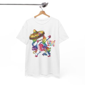 Cinco de Mayo Unicorn Dabbing Taco Festive T-Shirt