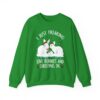I Just Freaking Love Bunnies and Christmas Cozy Holiday Crewneck Sweatshirt