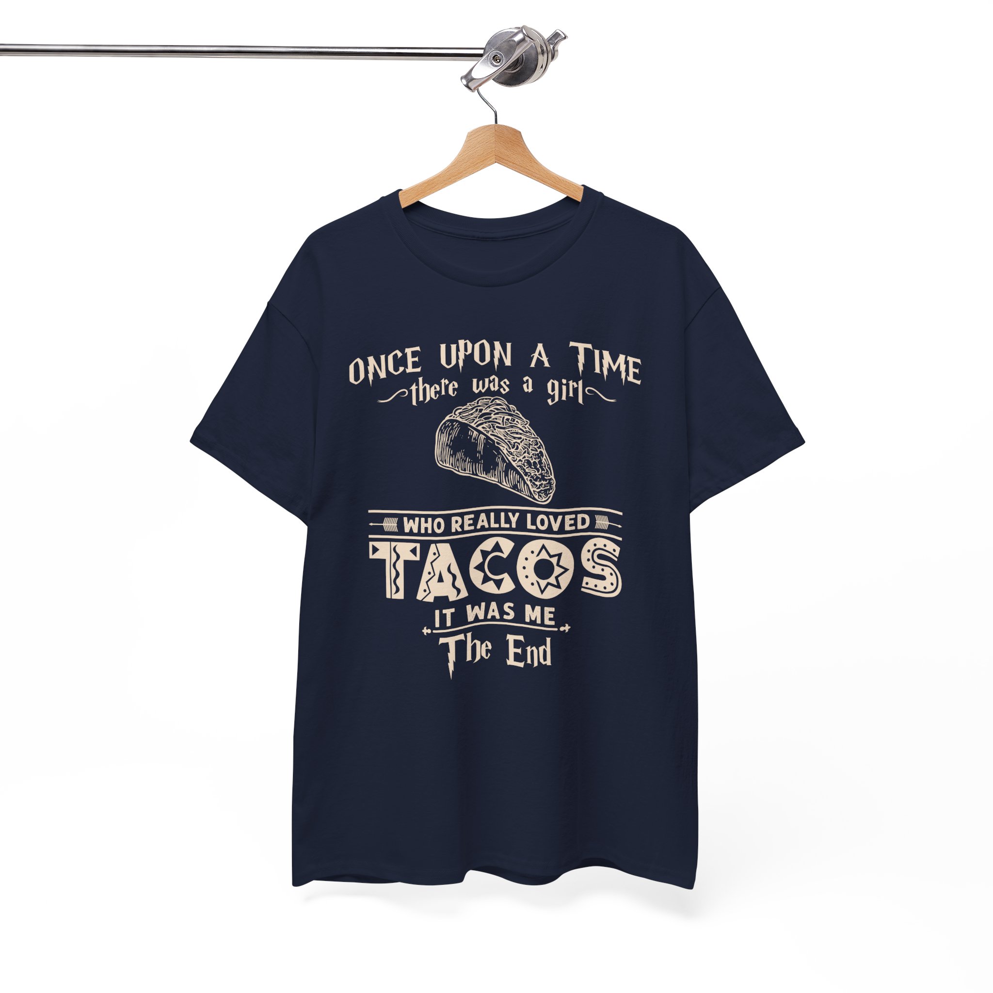 Once Upon a Time There Was a Girl Who Really Loved Tacos Vintage Taco Tee - Image 10