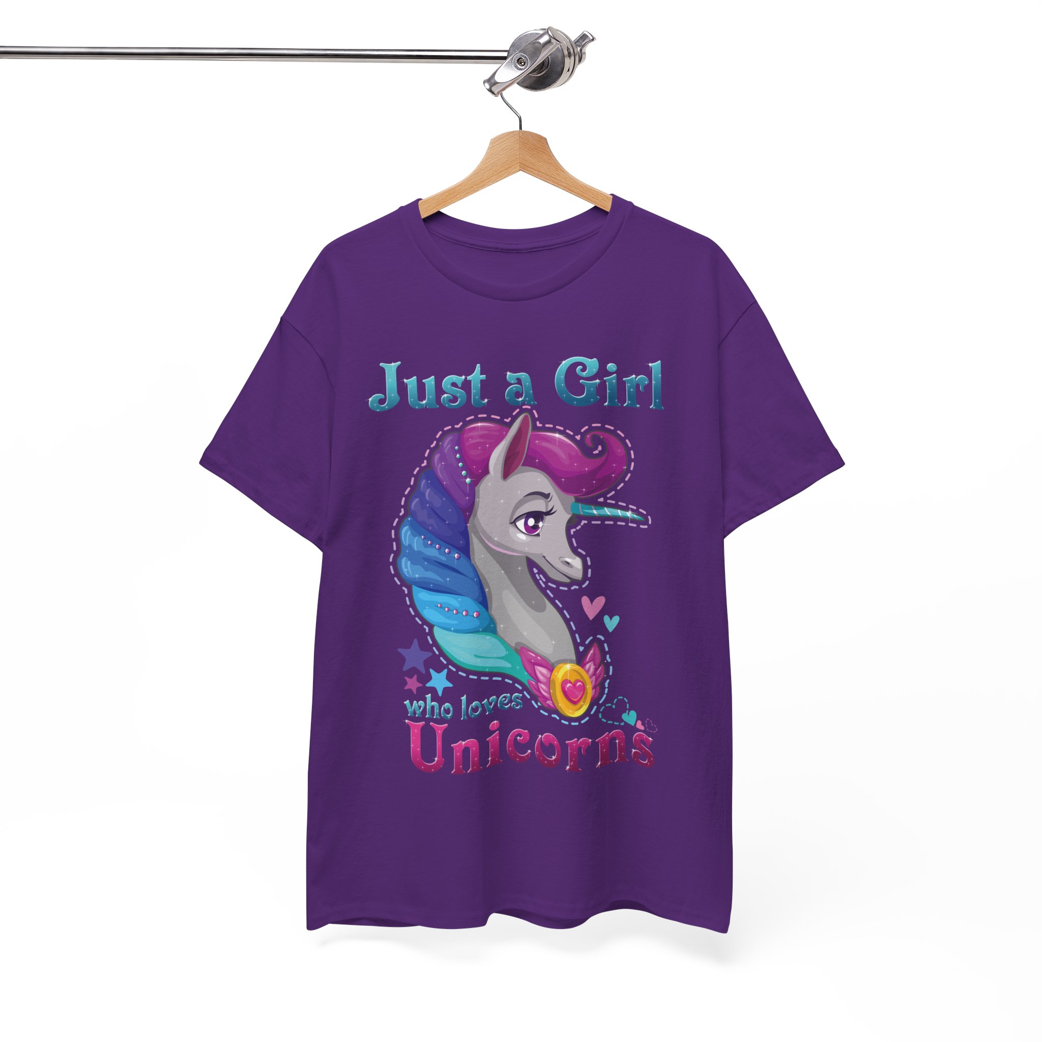 Just a Girl Who Loves Unicorns T-Shirt - Image 13