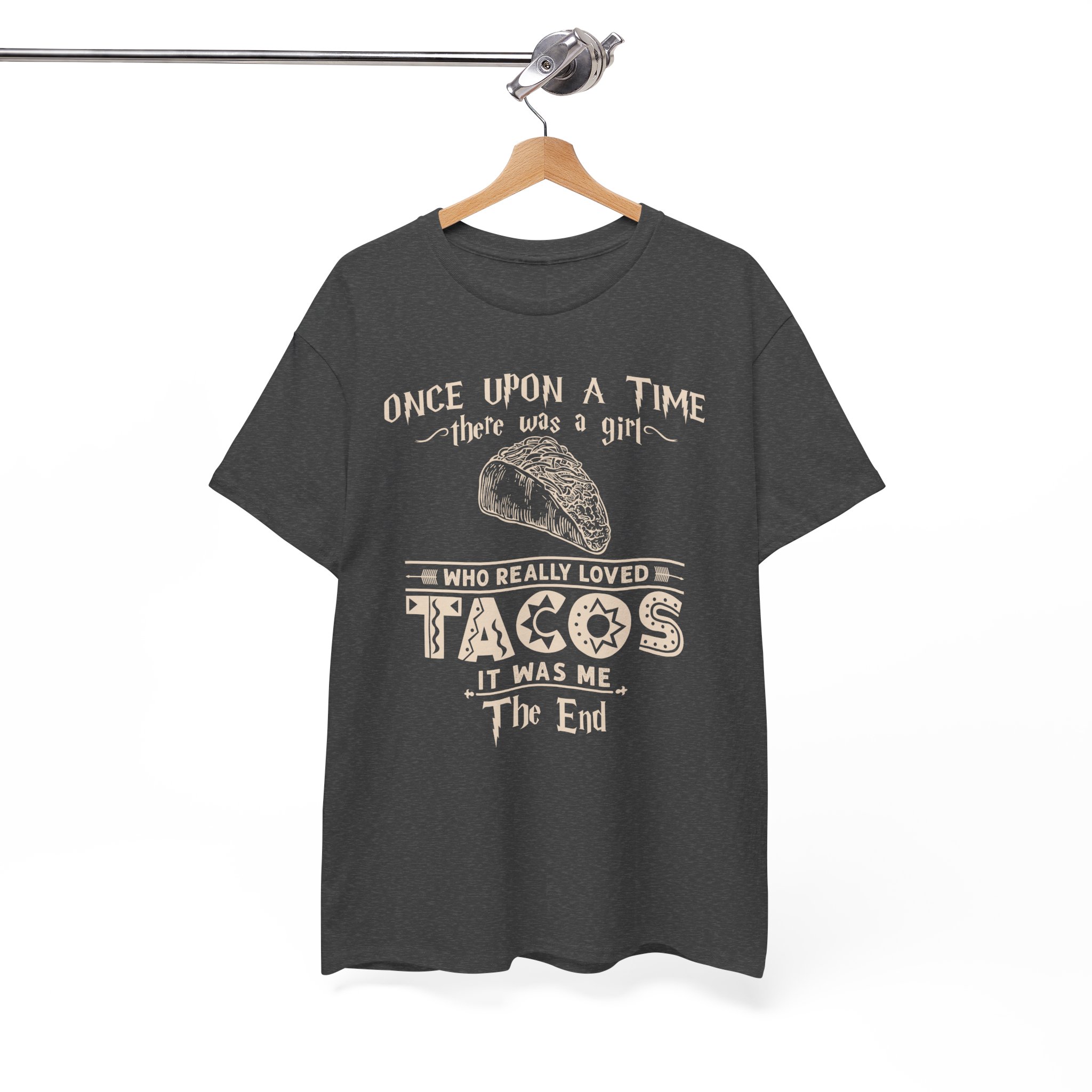 Once Upon a Time There Was a Girl Who Really Loved Tacos Vintage Taco Tee - Image 7