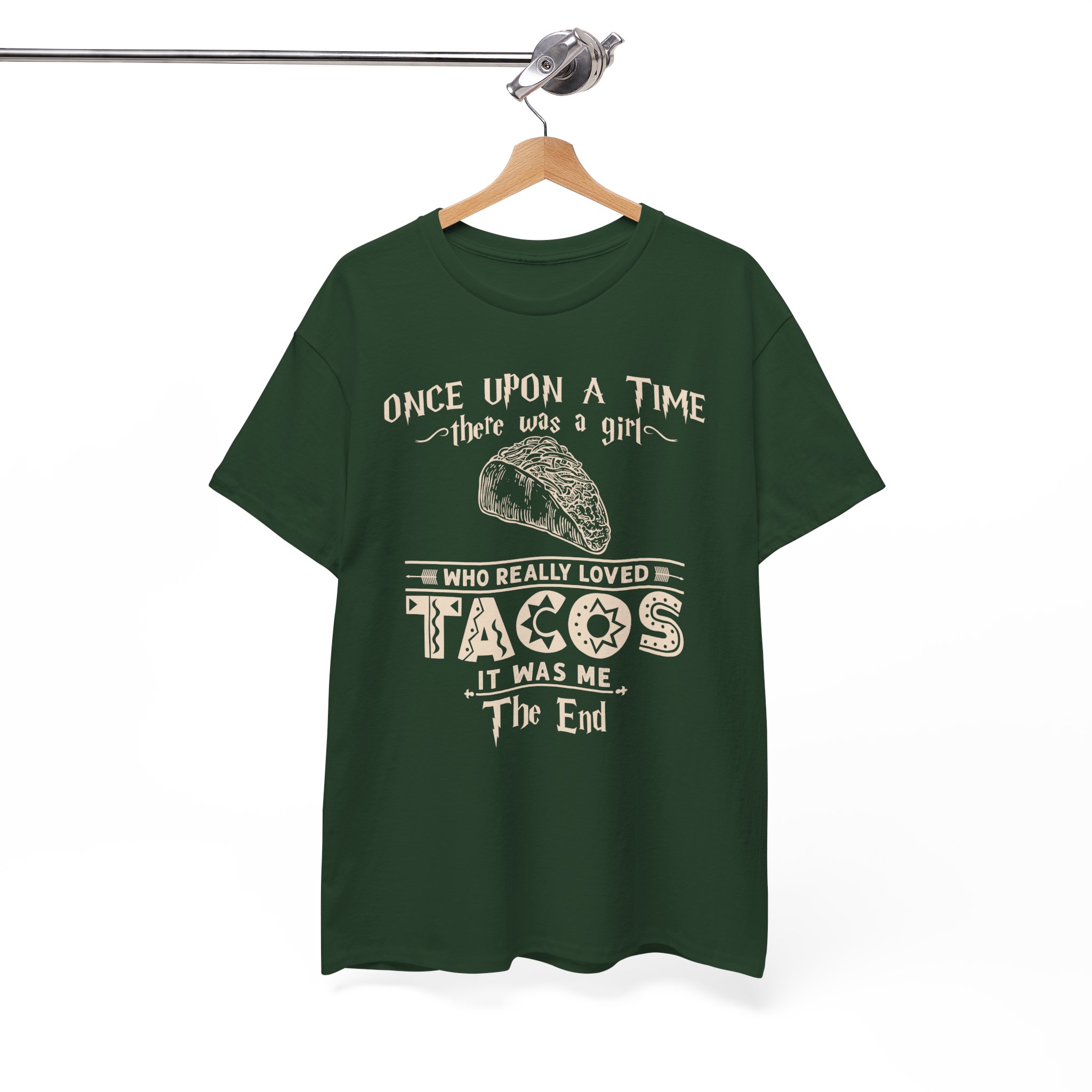 Once Upon a Time There Was a Girl Who Really Loved Tacos Vintage Taco Tee - Image 5
