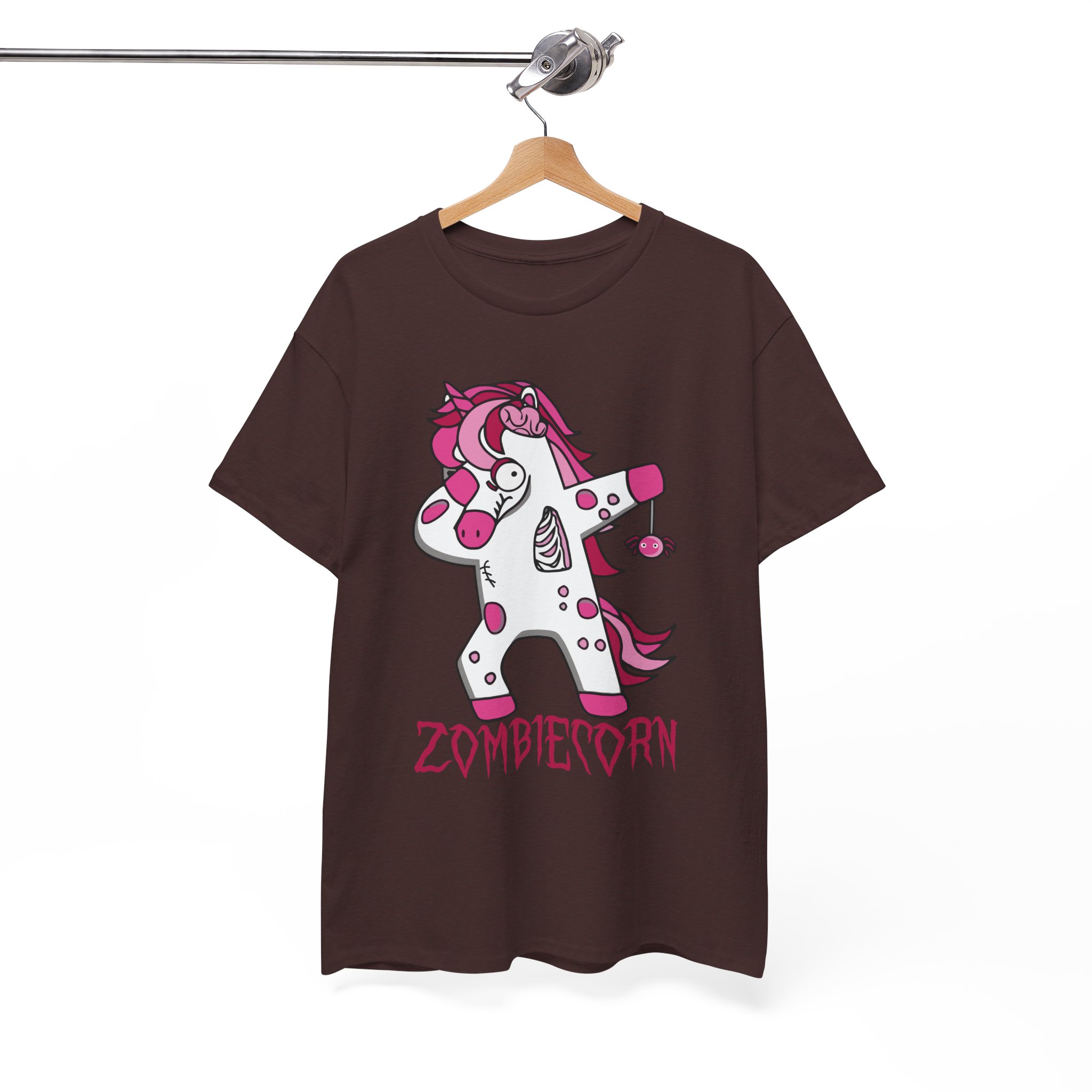 Zombiecorn Dabbing Unicorn Tee - Cute Pink Zombie Unicorn Shirt for Halloween - Image 2