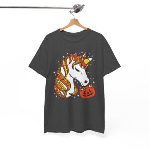 Halloween Unicorn T-Shirt - Cute Pumpkin Trick-or-Treat Graphic Tee