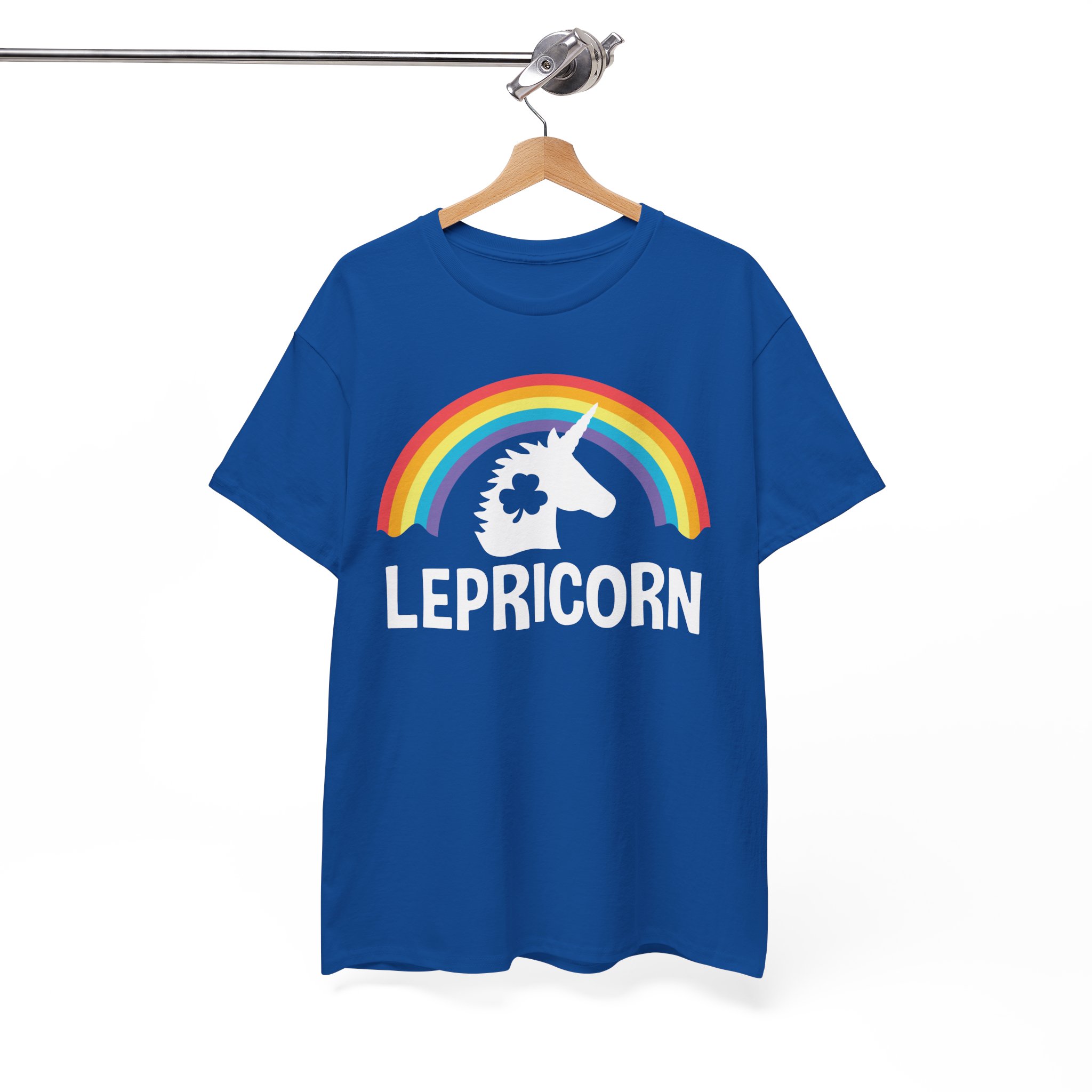 Lepricorn Rainbow Unicorn T‑Shirt - Funny St. Patrick’s Day Leprechaun Unicorn Tee - Image 6