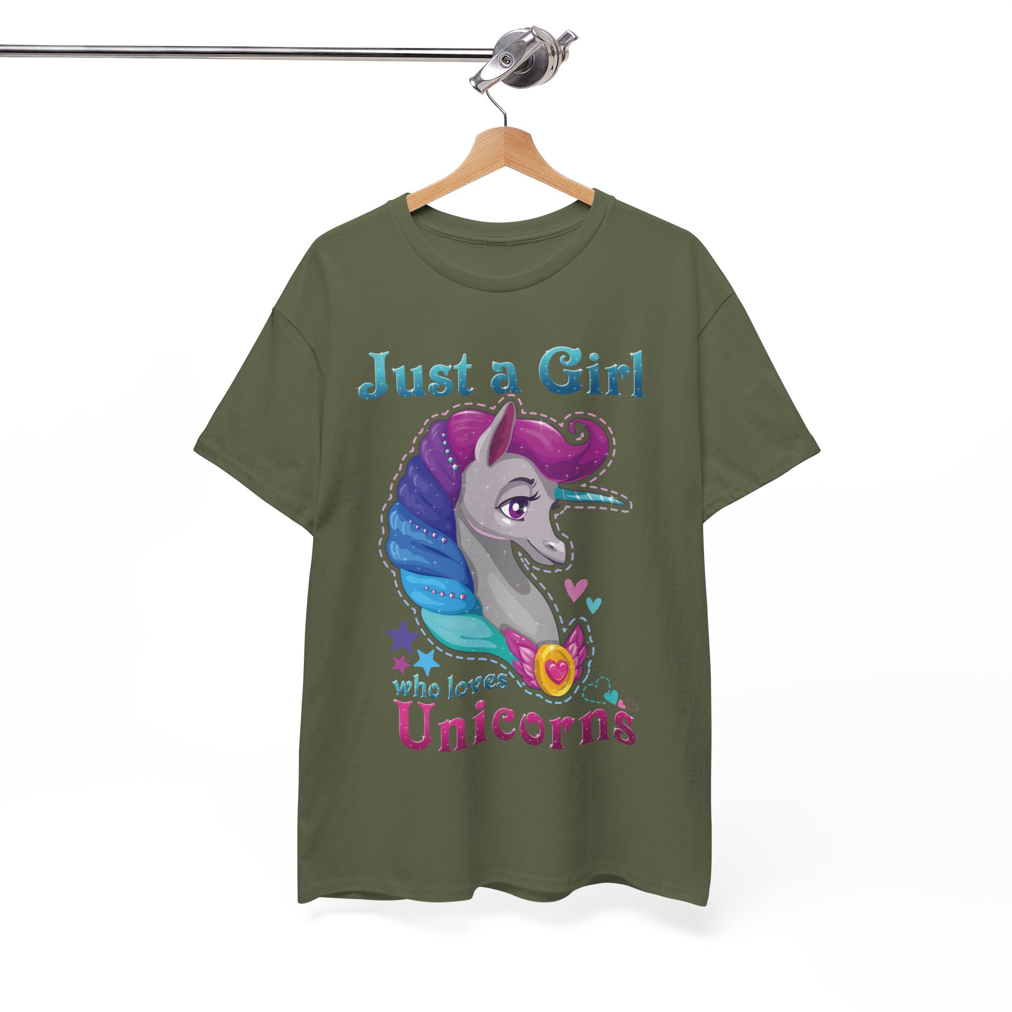 Just a Girl Who Loves Unicorns T-Shirt - Image 8