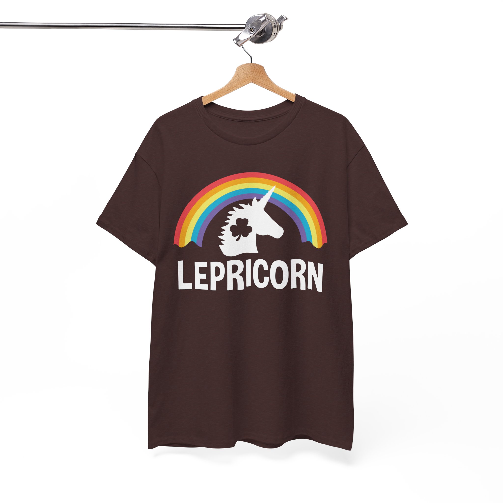 Lepricorn Rainbow Unicorn T‑Shirt - Funny St. Patrick’s Day Leprechaun Unicorn Tee - Image 2
