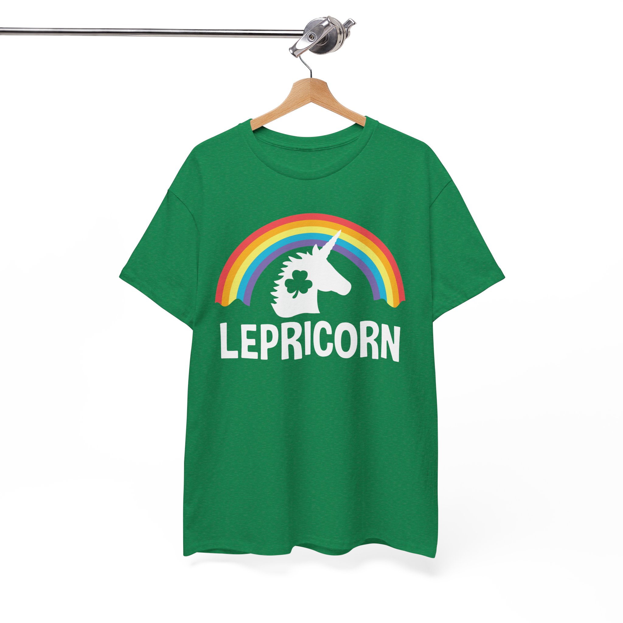 Lepricorn Rainbow Unicorn T‑Shirt - Funny St. Patrick’s Day Leprechaun Unicorn Tee