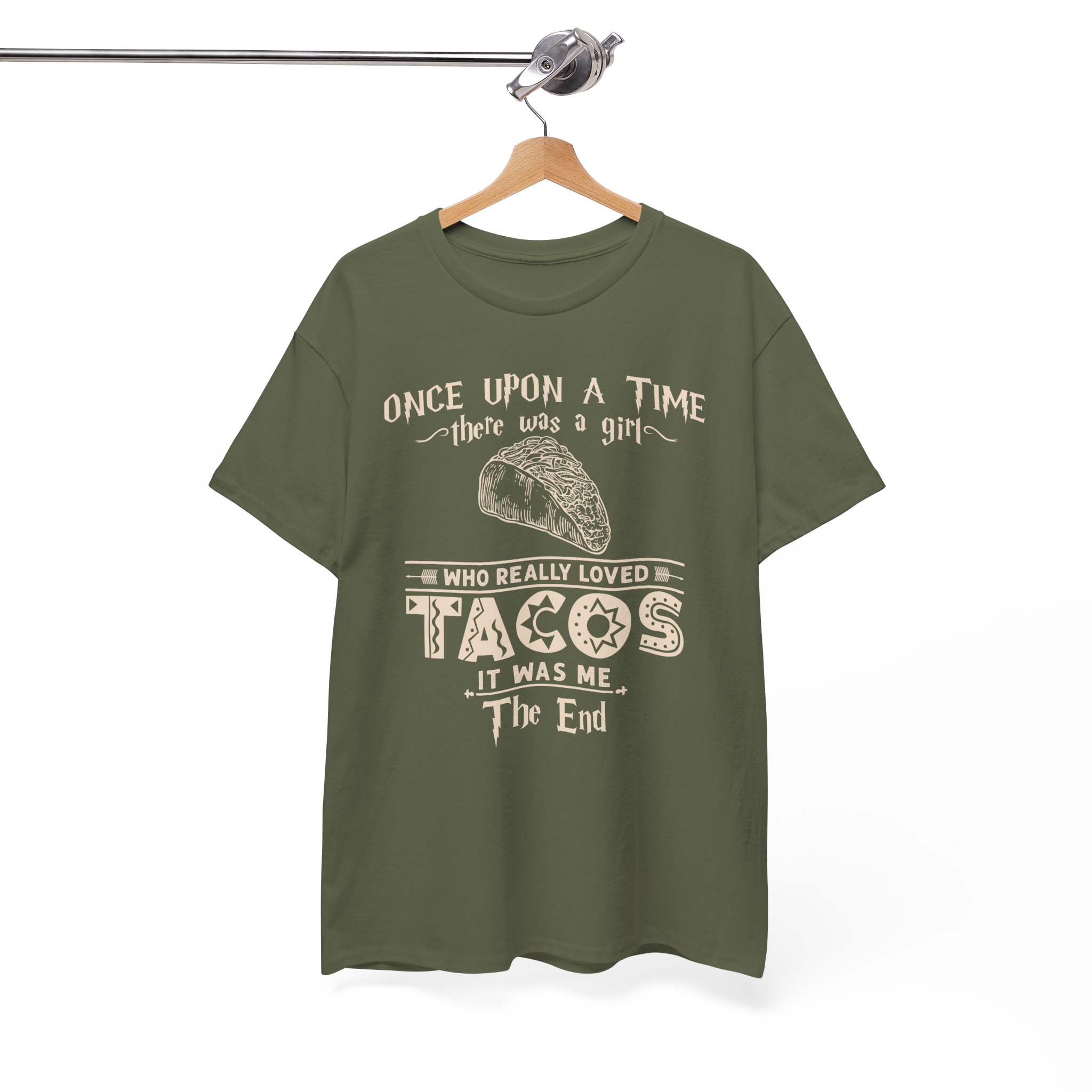 Once Upon a Time There Was a Girl Who Really Loved Tacos Vintage Taco Tee - Image 4