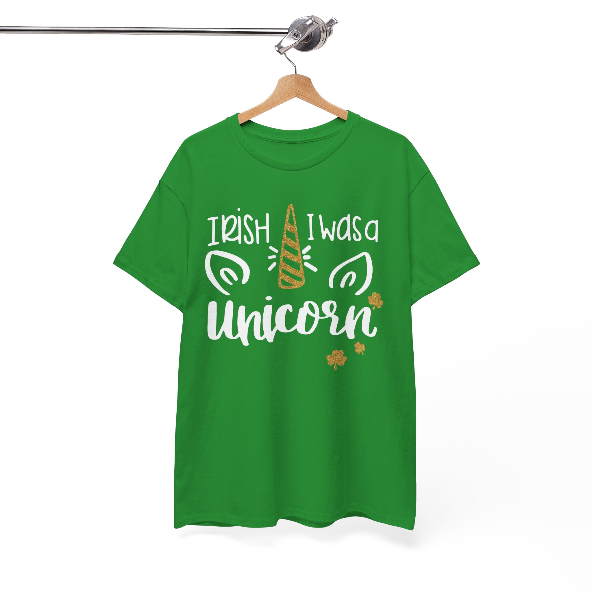 Unicorn St. Patrick's T-Shirt - "Irish I Was a Unicorn" Cute St. Paddy's Tee