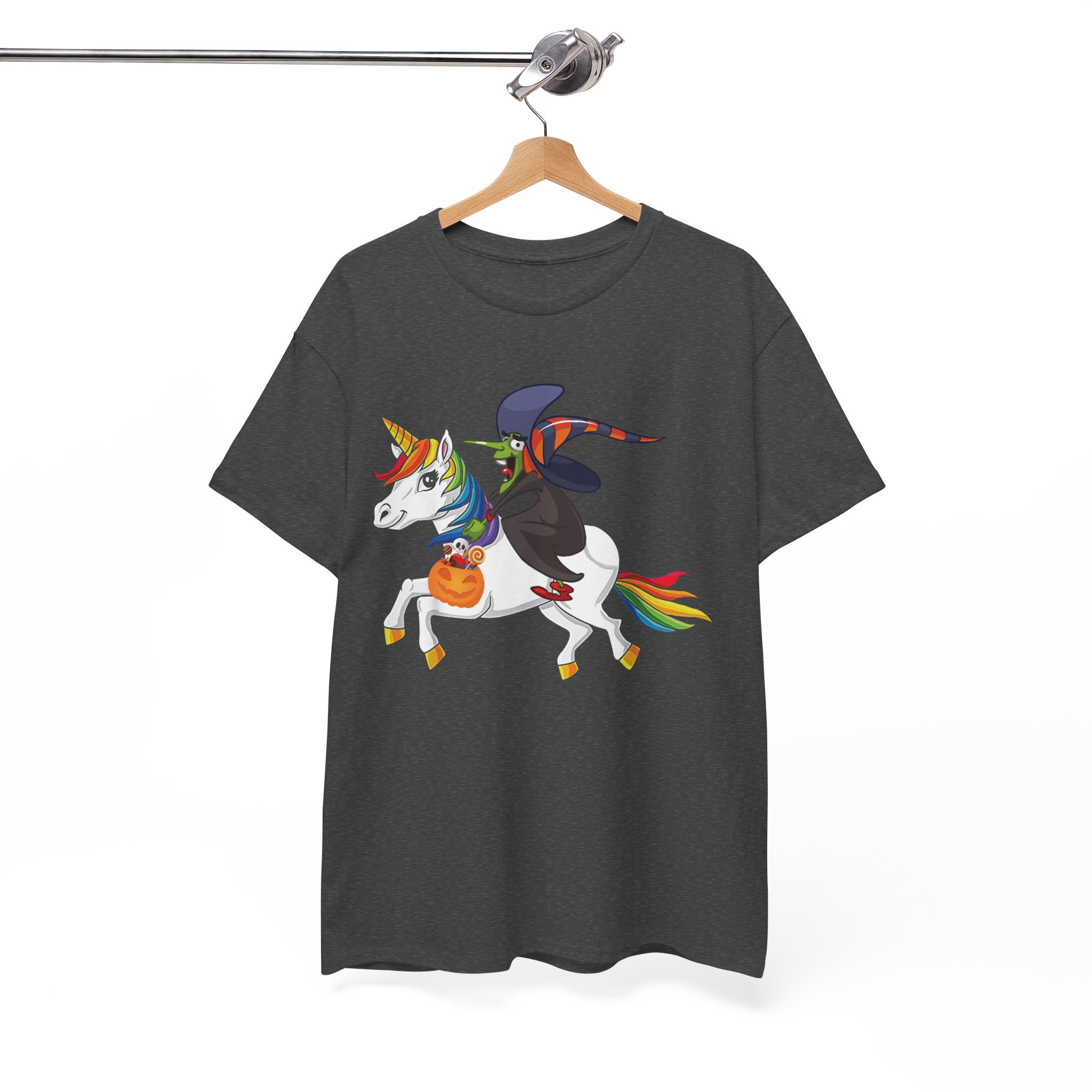 Halloween Unicorn T-Shirt - Rainbow Unicorn Trick-or-Treat Tee for Kids & Adults - Image 4