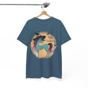 Happy Halloween Unicorn T-Shirt - Witch Hat Fantasy Tee