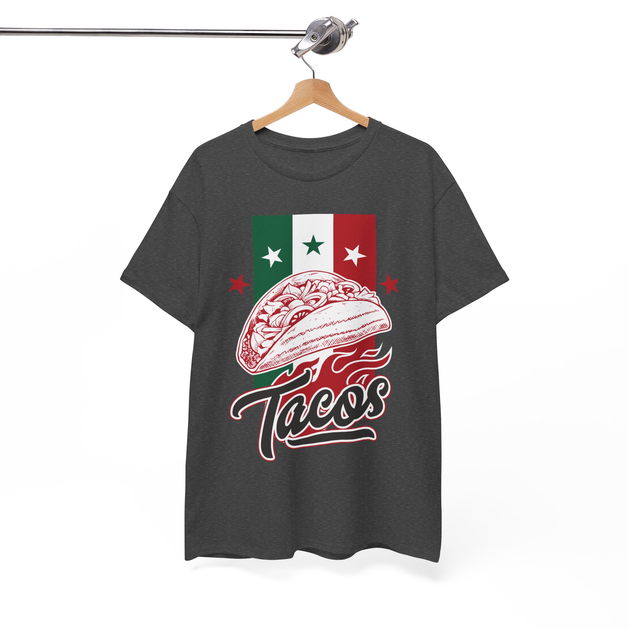 Taco Graphic Tee - Mexican Flag Tacos Shirt - Image 8