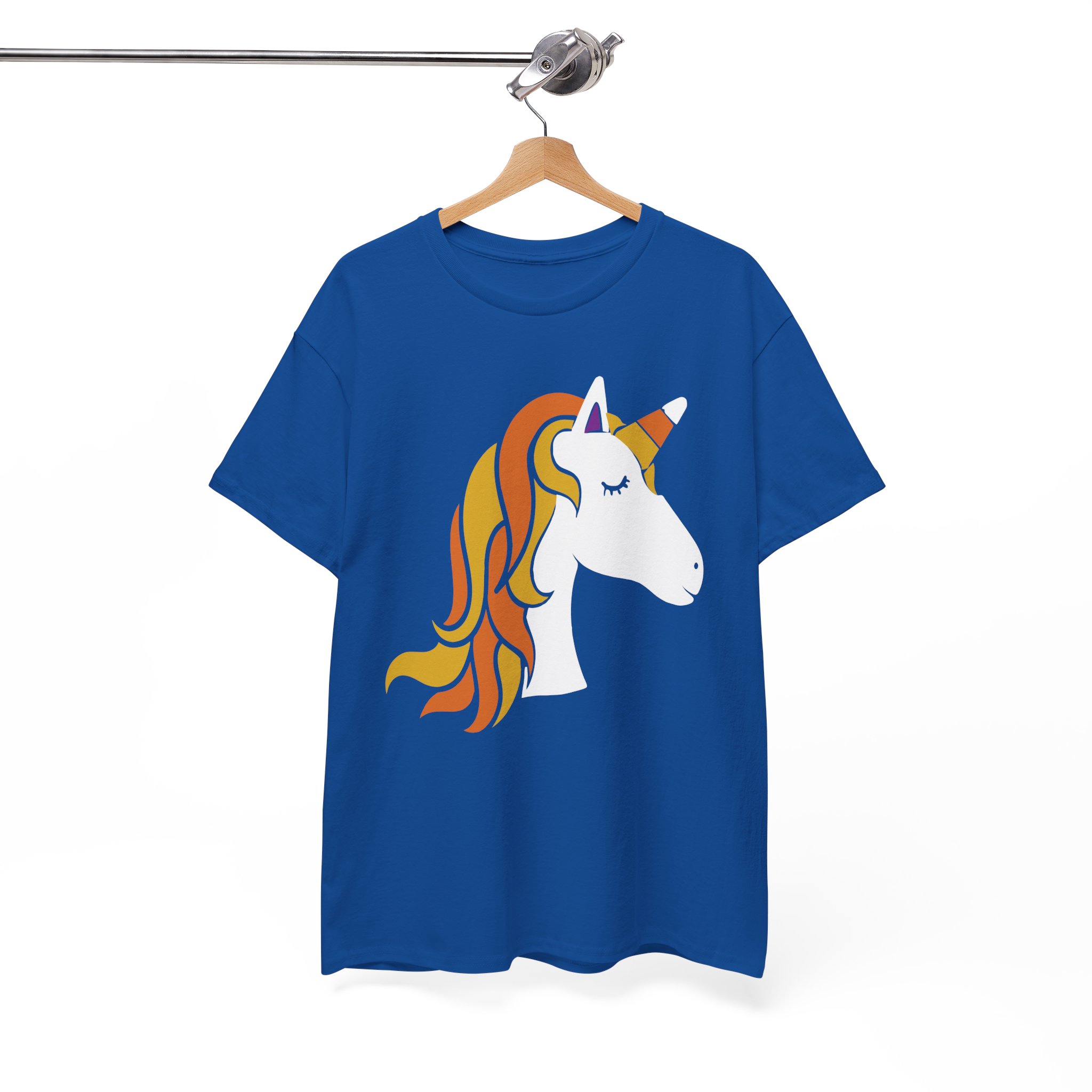Retro Orange Unicorn T-Shirt - Cute Fantasy Graphic Tee for Kids & Adults - Image 7