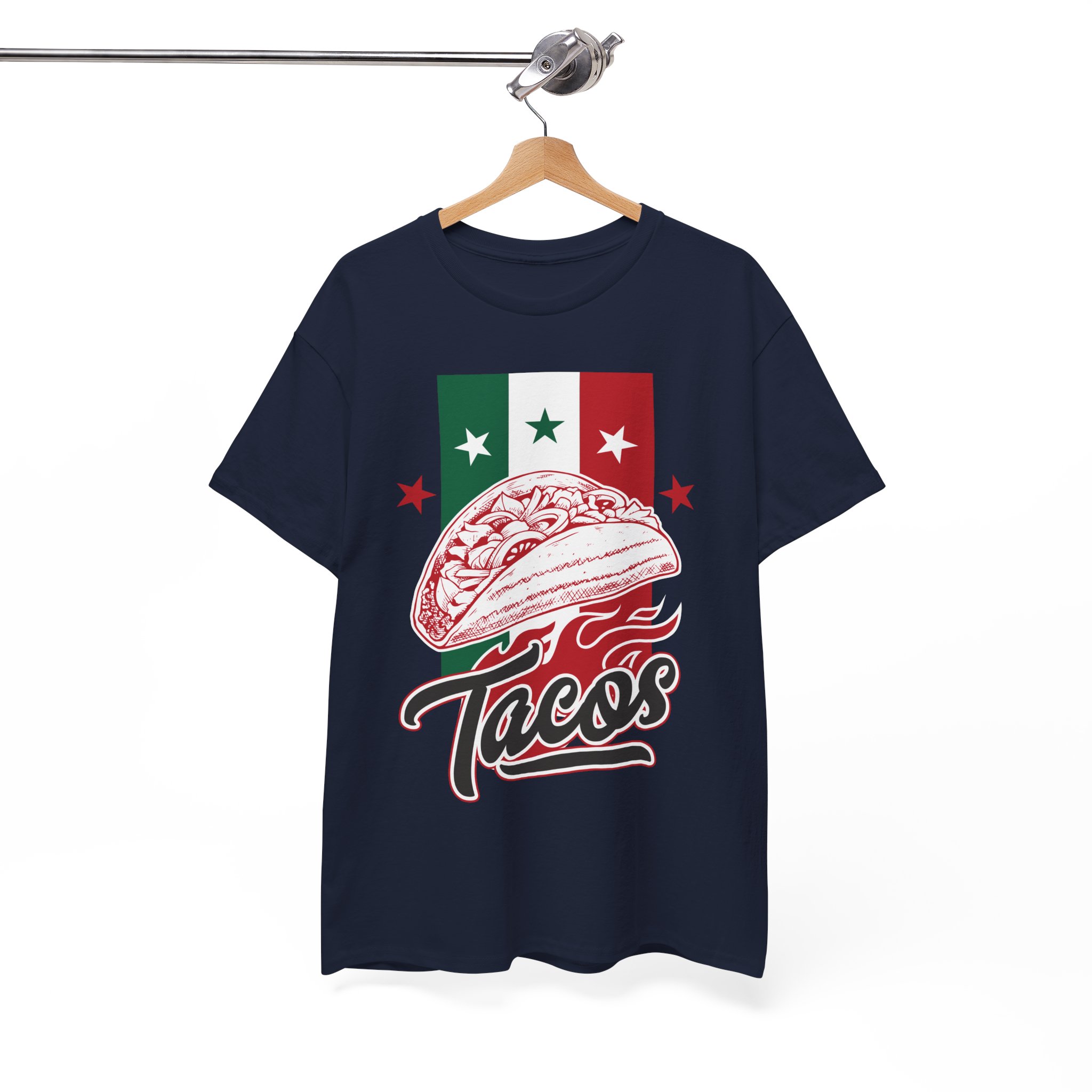 Taco Graphic Tee - Mexican Flag Tacos Shirt - Image 11