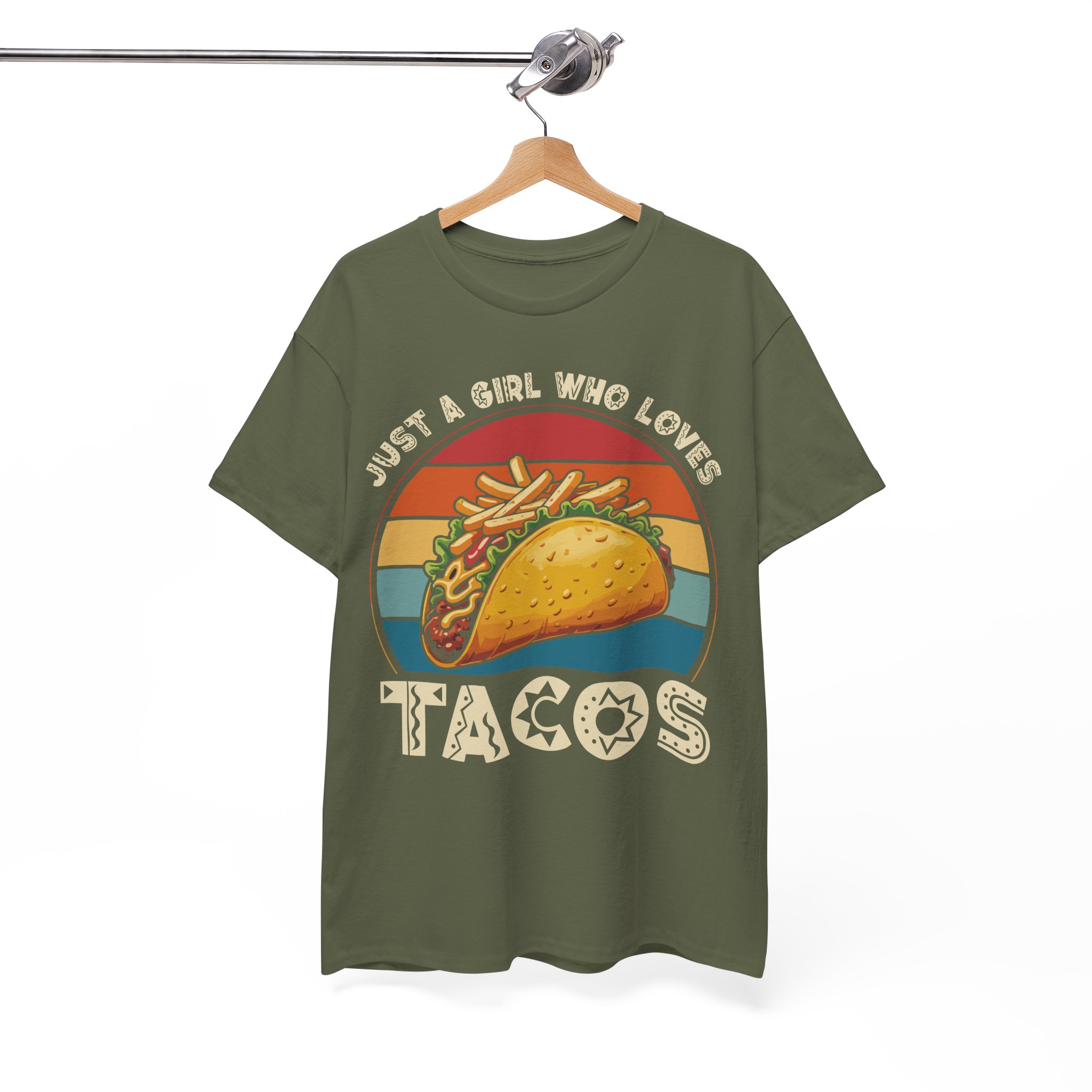 Just a Girl Who Loves Tacos Retro Taco Tee - Image 5
