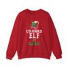 Unicorn Elf Christmas Holiday Sweatshirt Gift