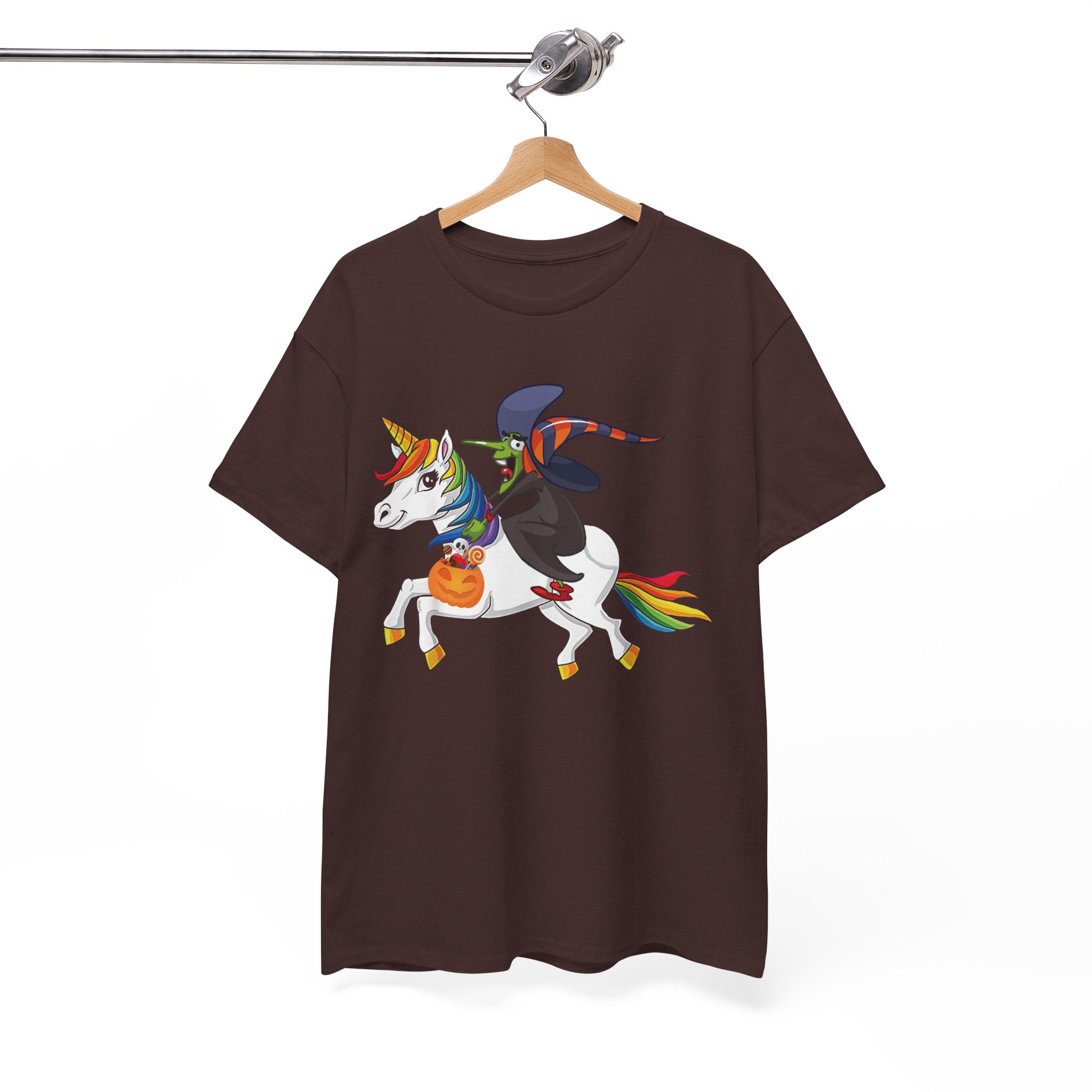 Halloween Unicorn T-Shirt - Rainbow Unicorn Trick-or-Treat Tee for Kids & Adults - Image 9