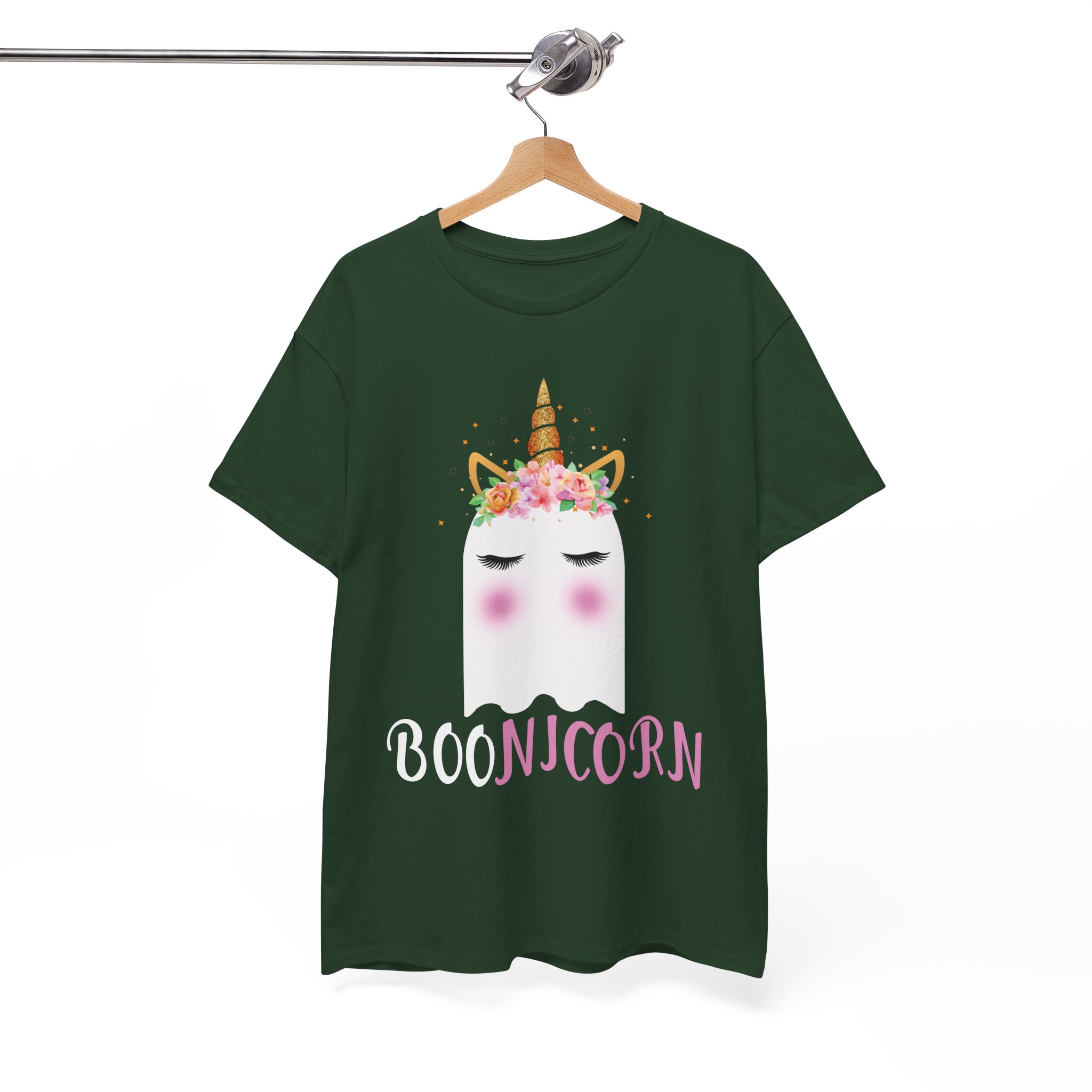 Boonicorn T-Shirt - Cute Ghost Unicorn Halloween Tee - Image 4