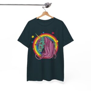 Unicorn Skull Zombiecorn Rainbow Halloween T-Shirt