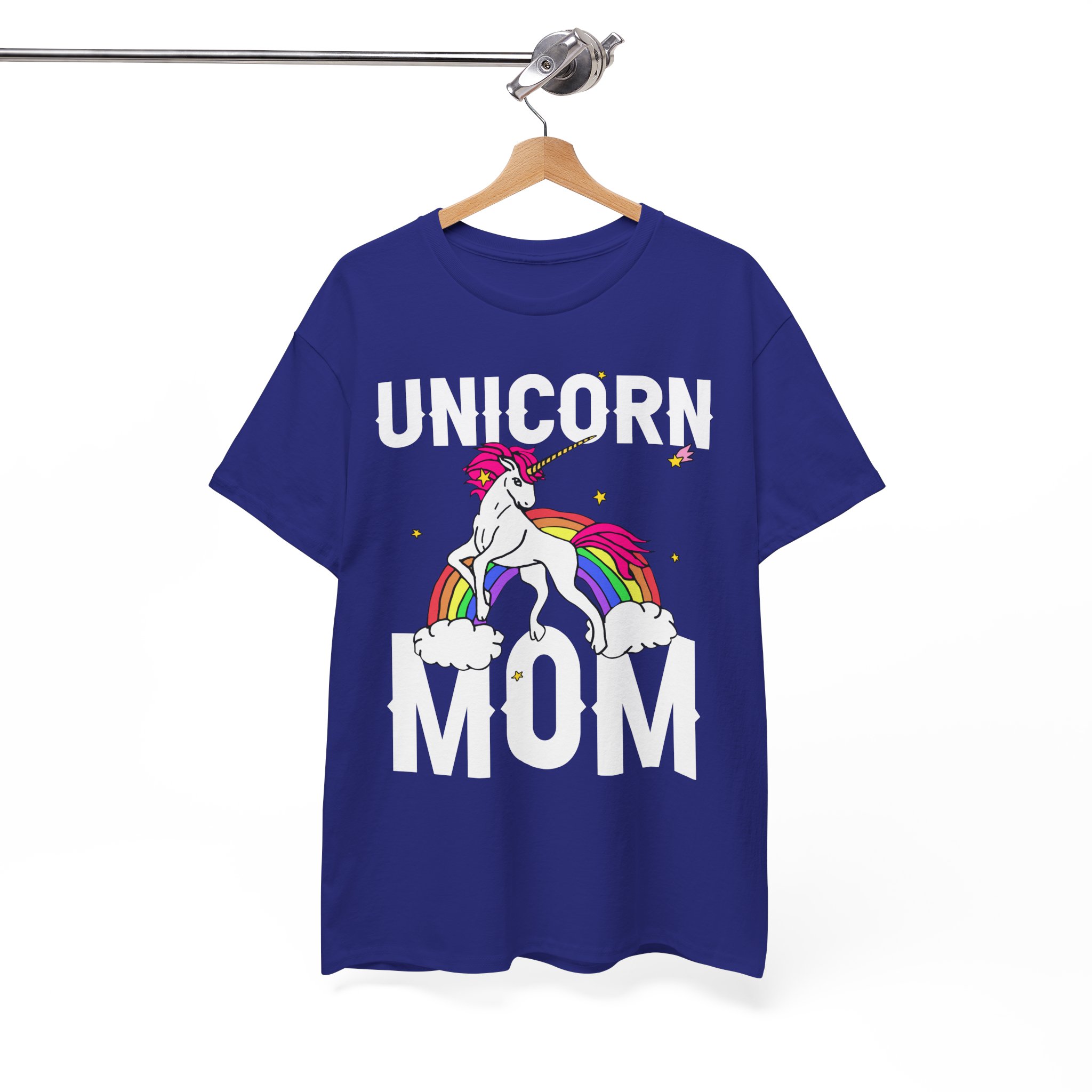 Unicorn Mom T-Shirt - Cute Rainbow Unicorn Graphic Tee for Mothers - Image 11