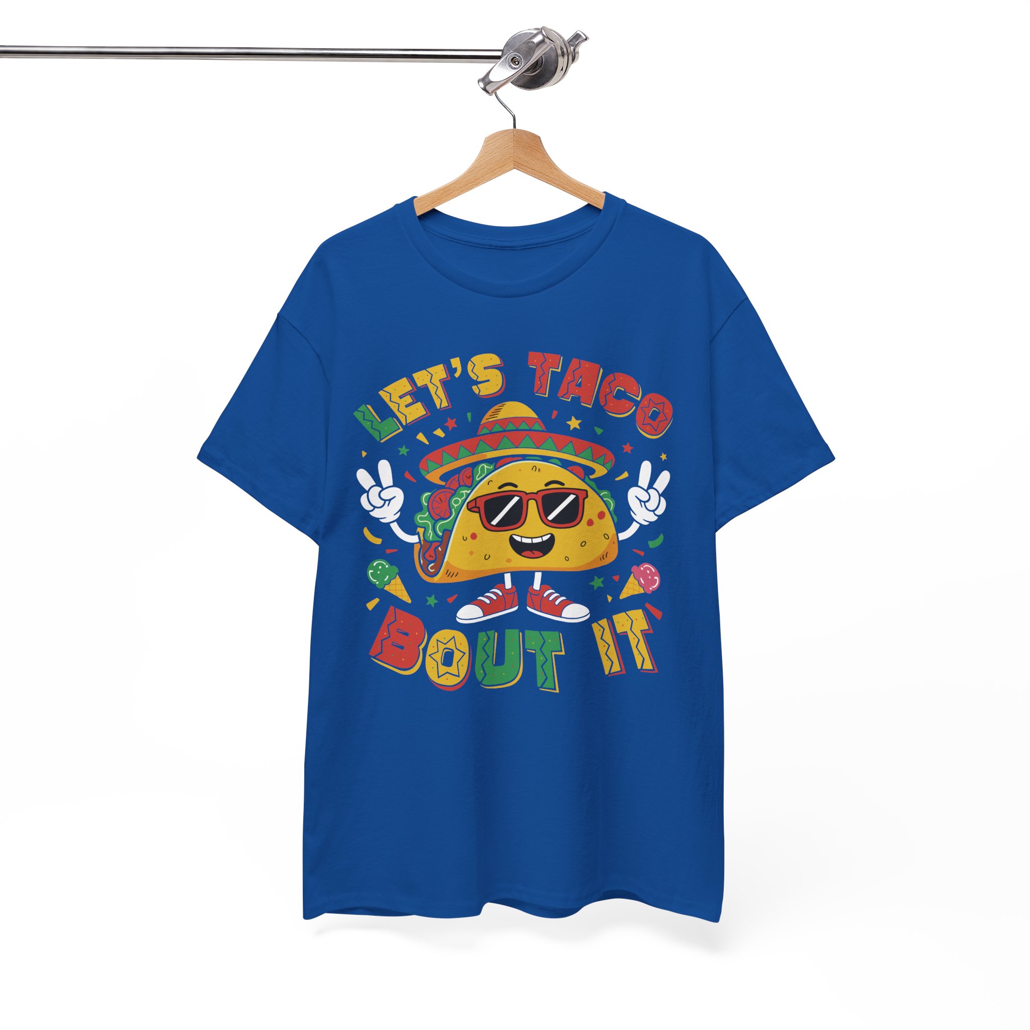 Let's Taco 'Bout It T-Shirt - Funny Taco Graphic Tee for Taco Lovers - Image 6