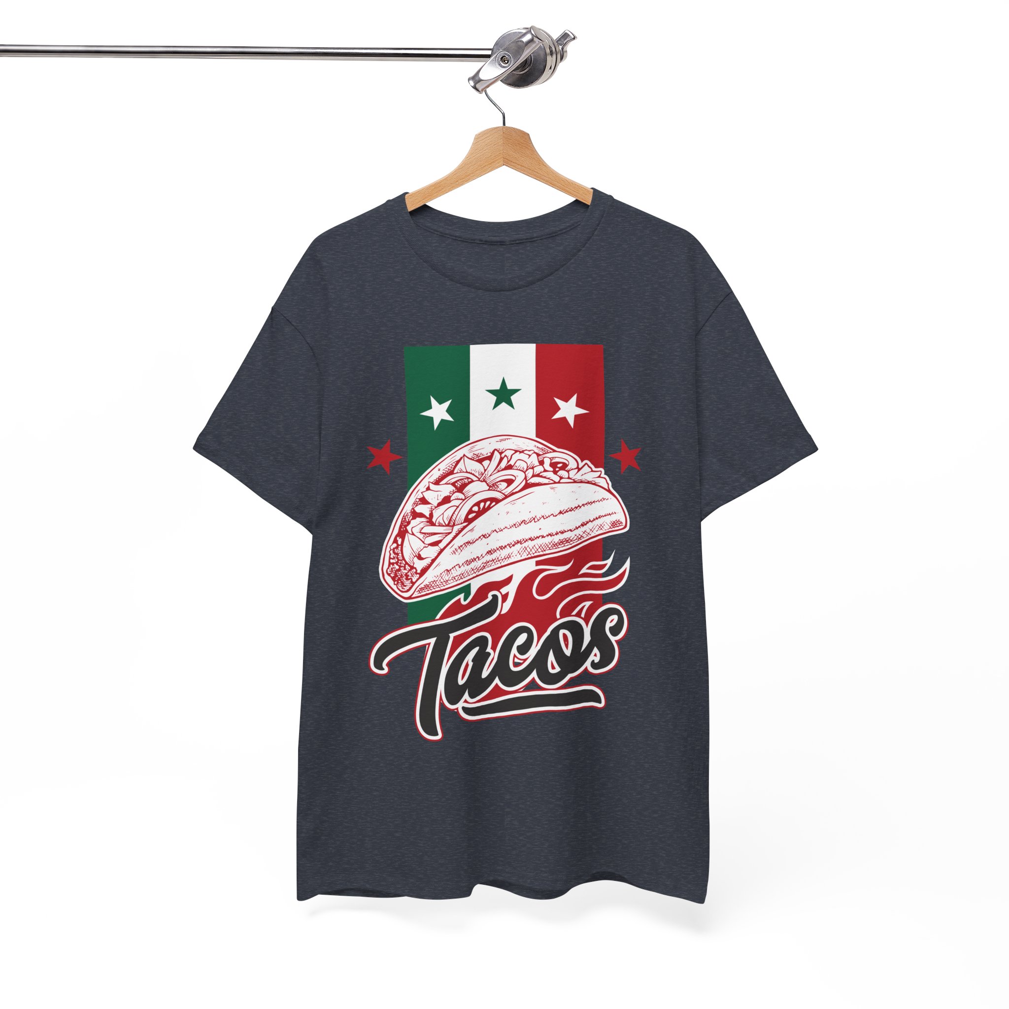 Taco Graphic Tee - Mexican Flag Tacos Shirt - Image 12