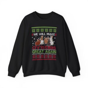 We Will Make Christmas Great Again Bunny Lover Christmas Ugly Sweater