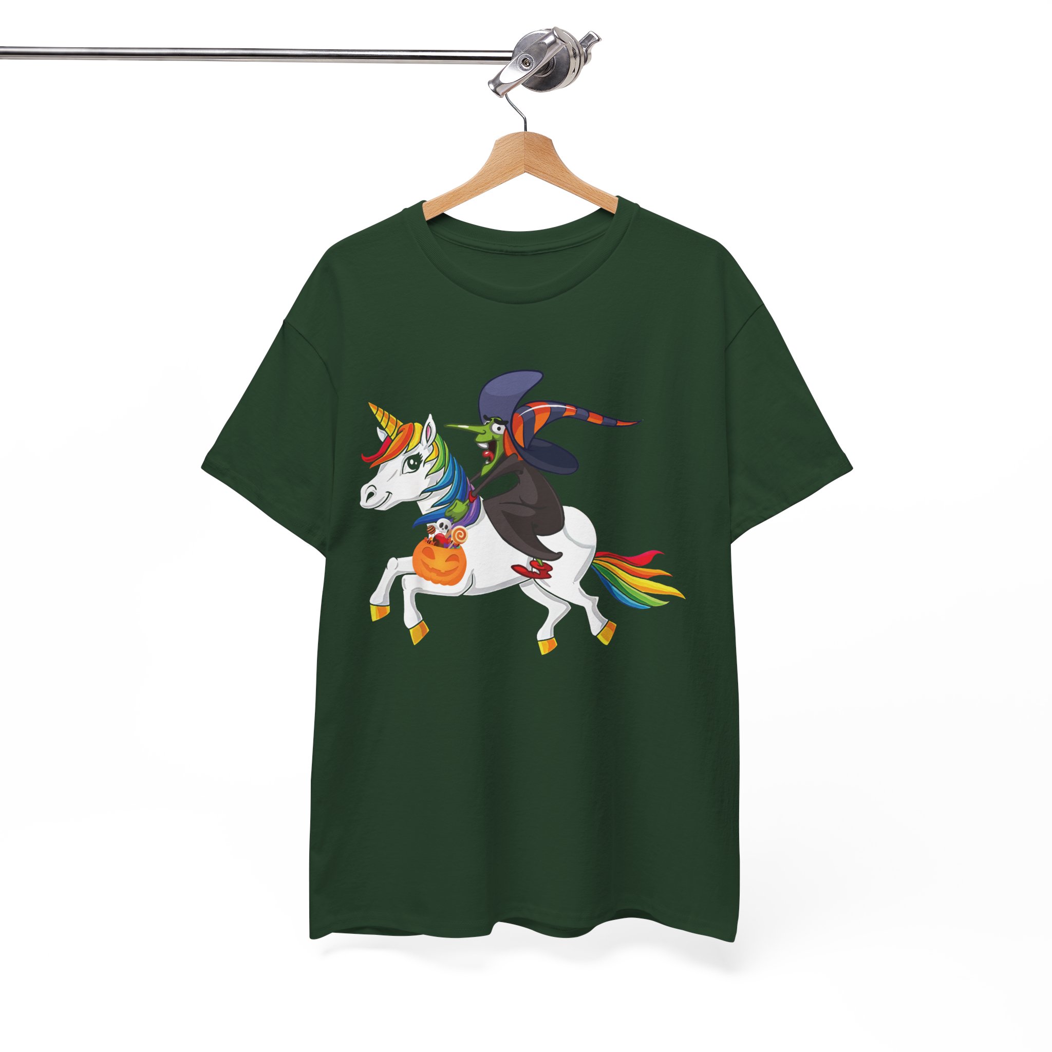 Halloween Unicorn T-Shirt - Rainbow Unicorn Trick-or-Treat Tee for Kids & Adults - Image 3