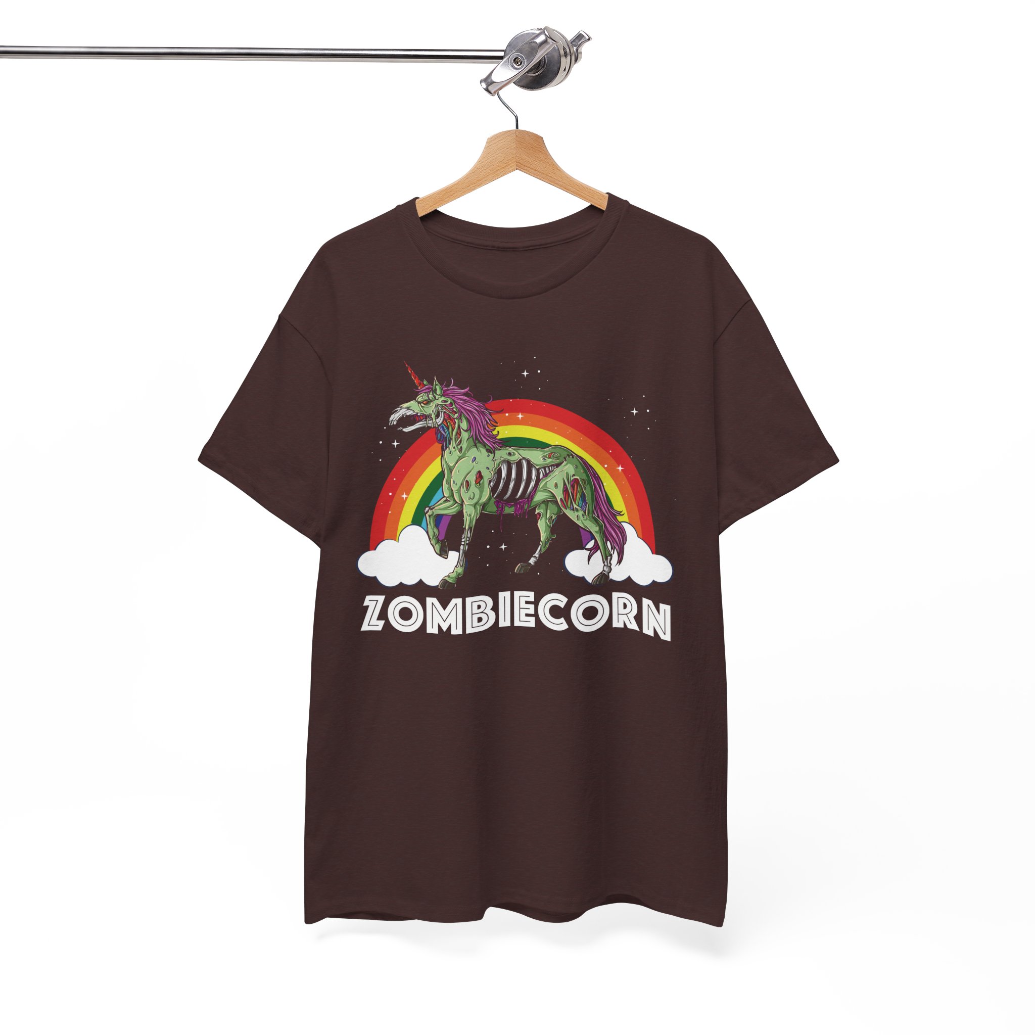 Zombiecorn T‑Shirt - Cute Zombie Unicorn Rainbow Halloween Graphic Tee - Image 2