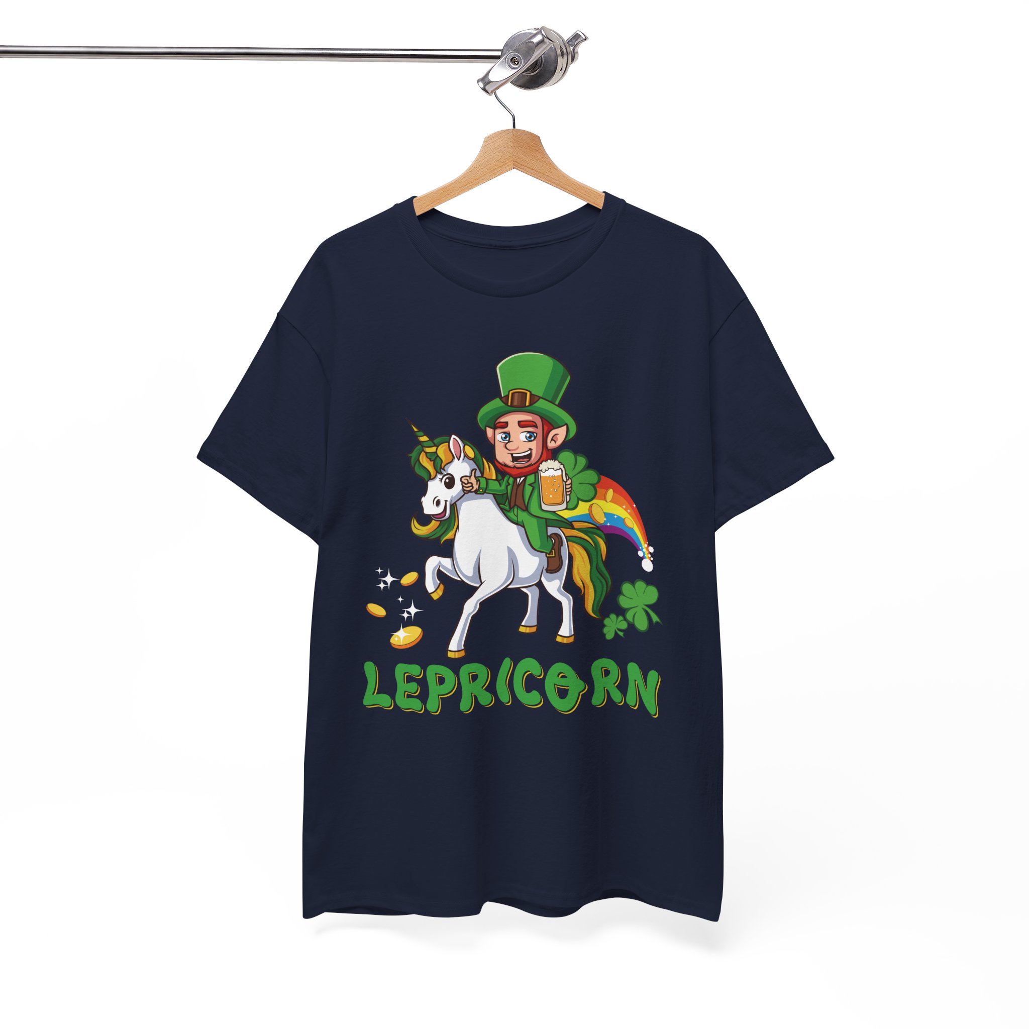 Lepricorn T-Shirt - St. Patrick’s Day Leprechaun Unicorn Graphic Tee