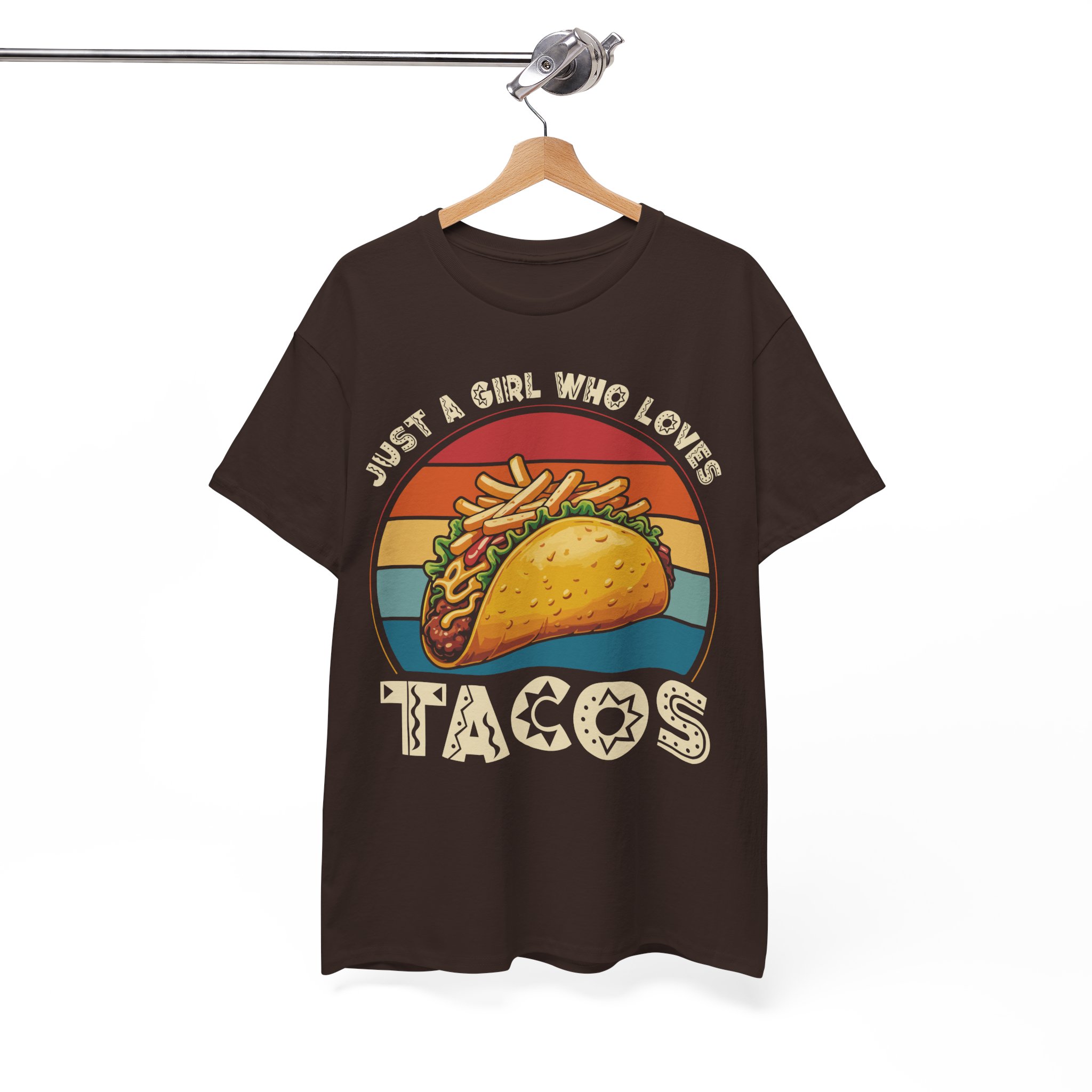 Just a Girl Who Loves Tacos Retro Taco Tee - Image 4