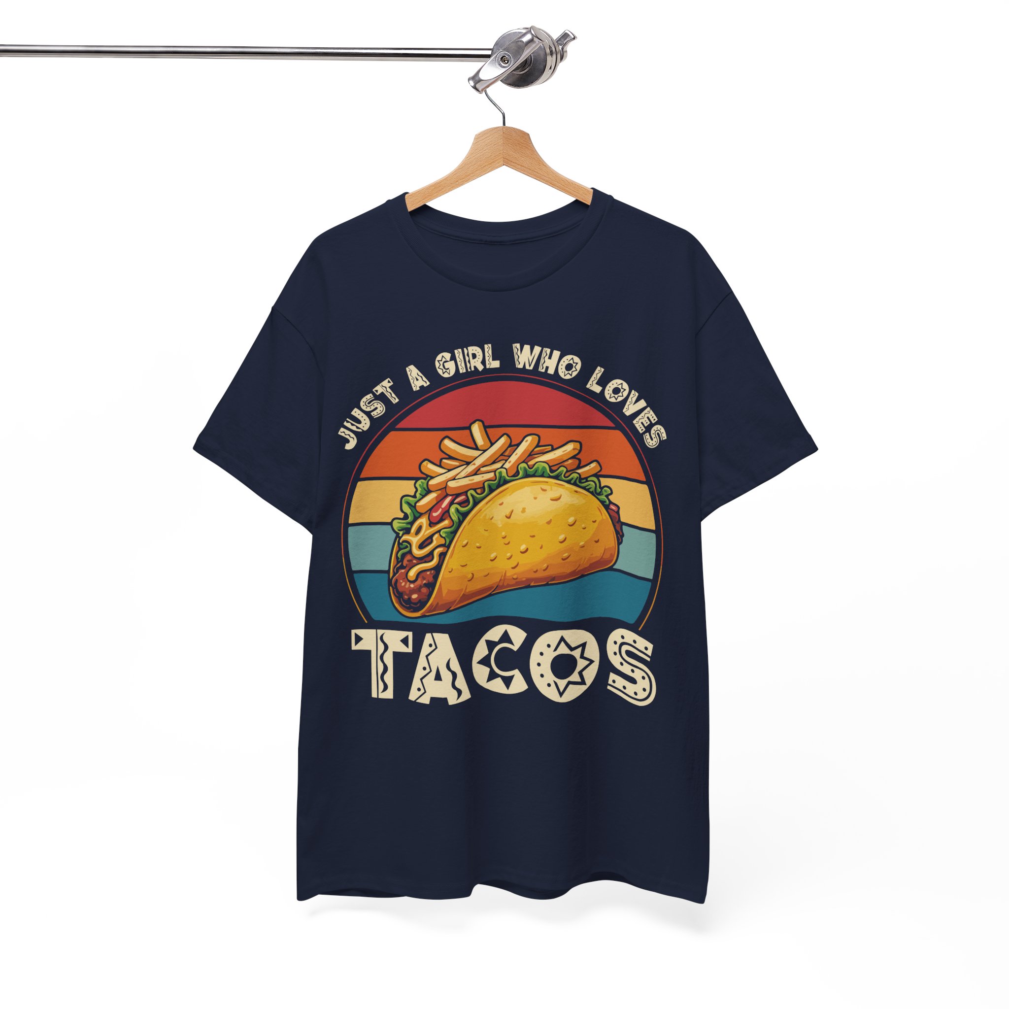 Just a Girl Who Loves Tacos Retro Taco Tee - Image 10