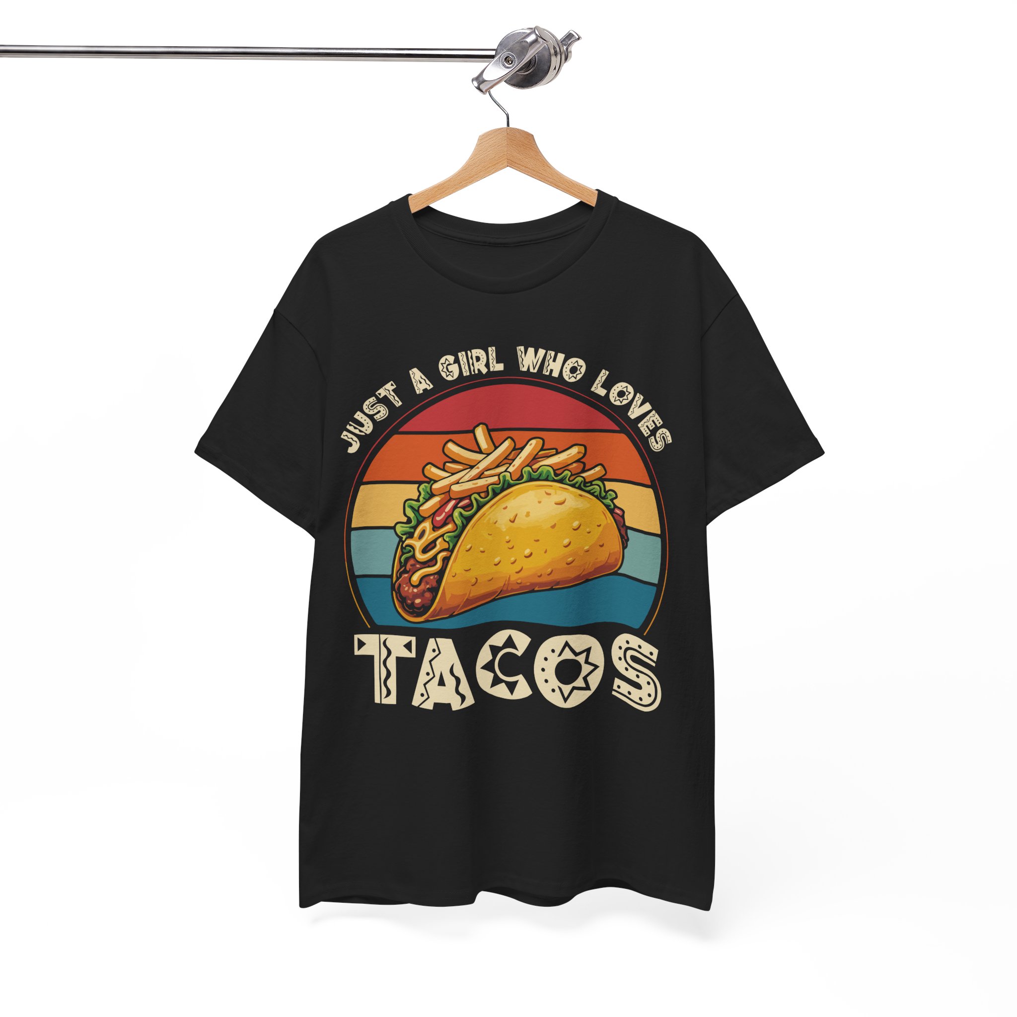 Just a Girl Who Loves Tacos Retro Taco Tee