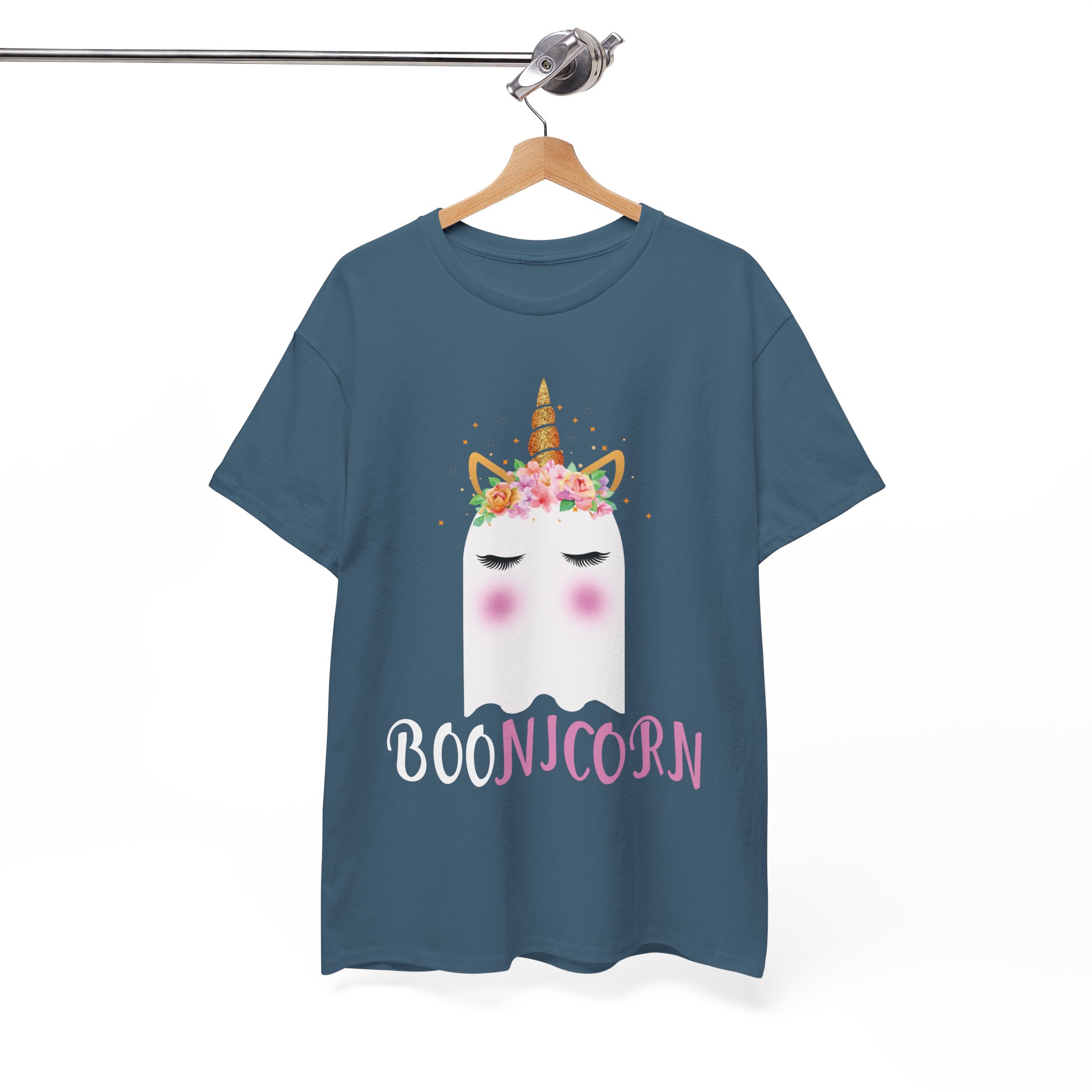 Boonicorn T-Shirt - Cute Ghost Unicorn Halloween Tee - Image 6