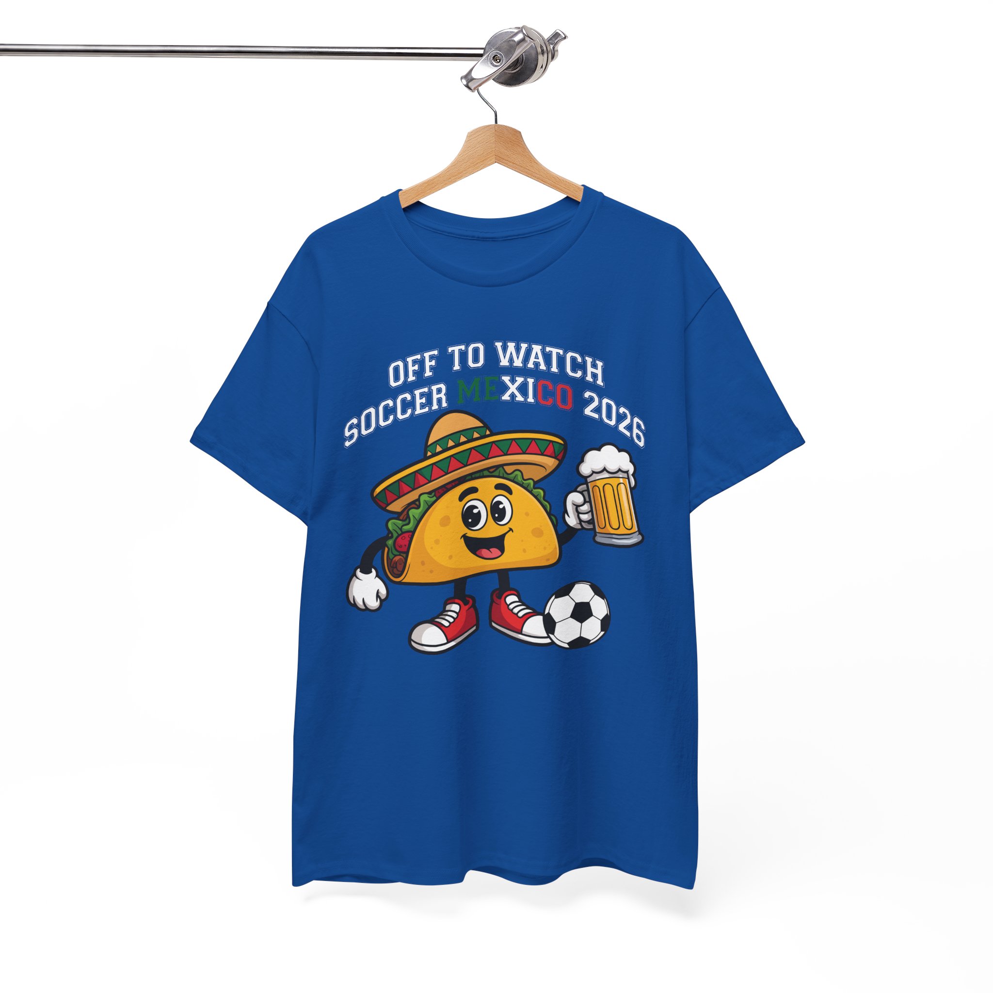 Soccer Taco Tee - "Off to Watch Soccer Mexico 2026" Football Fan T‑Shirt - Image 7