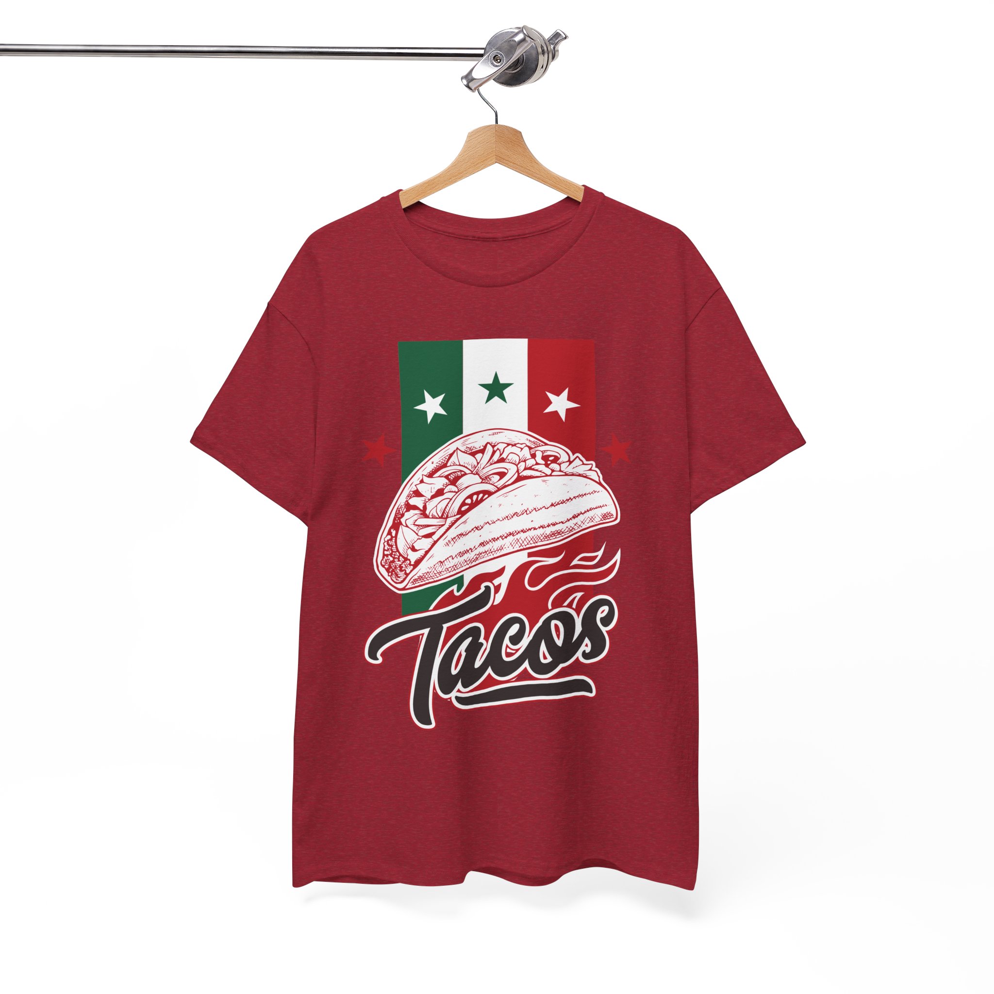 Taco Graphic Tee - Mexican Flag Tacos Shirt - Image 13