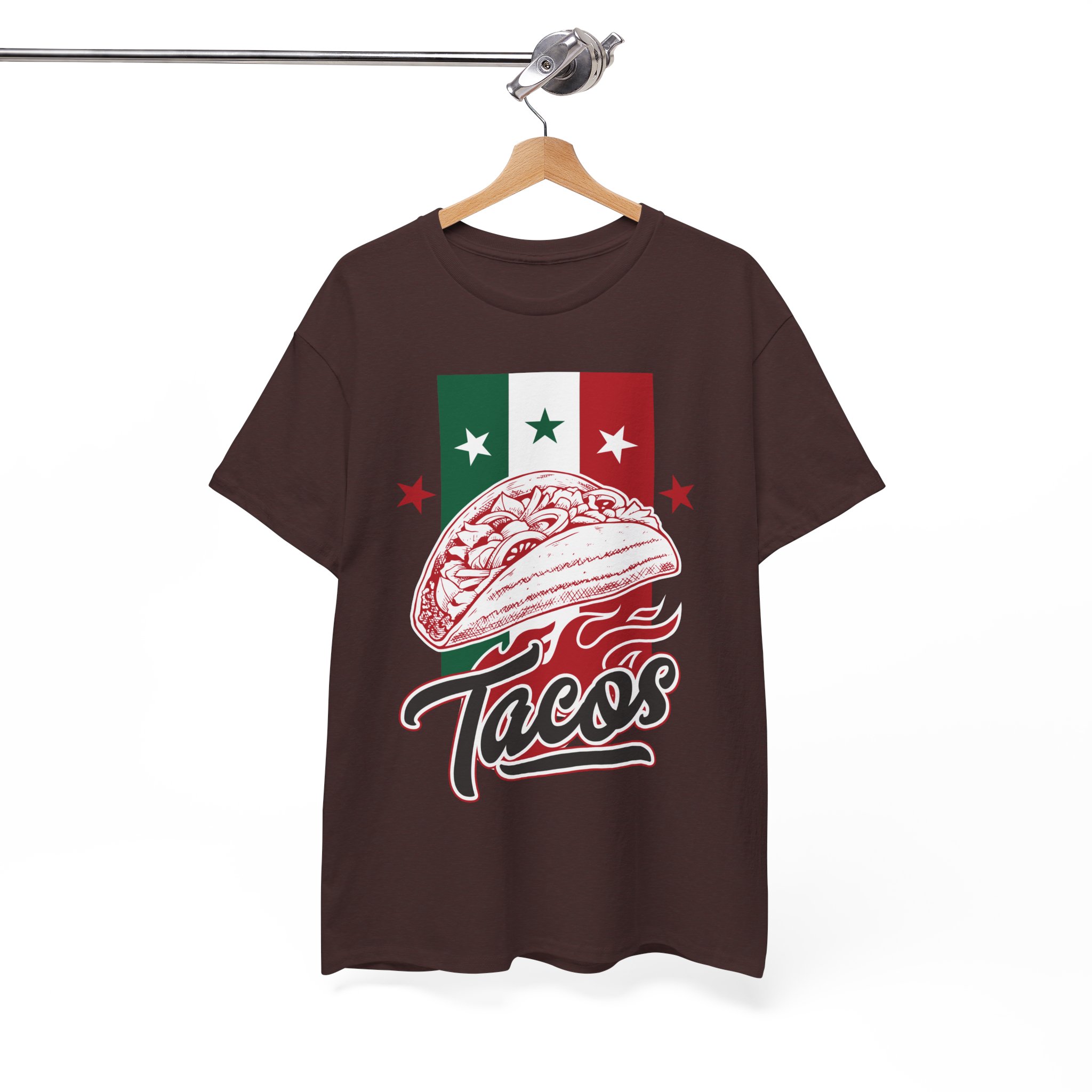 Taco Graphic Tee - Mexican Flag Tacos Shirt - Image 3
