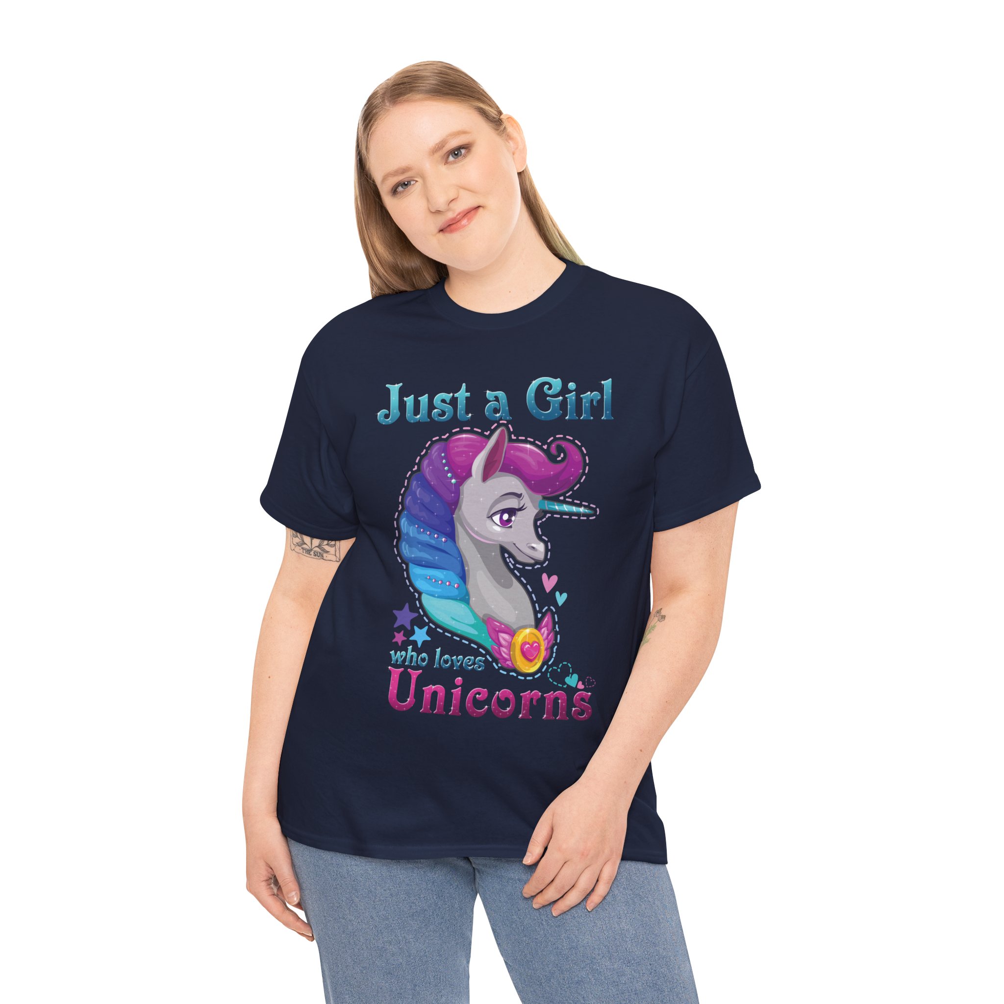 Just a Girl Who Loves Unicorns T-Shirt - Image 2